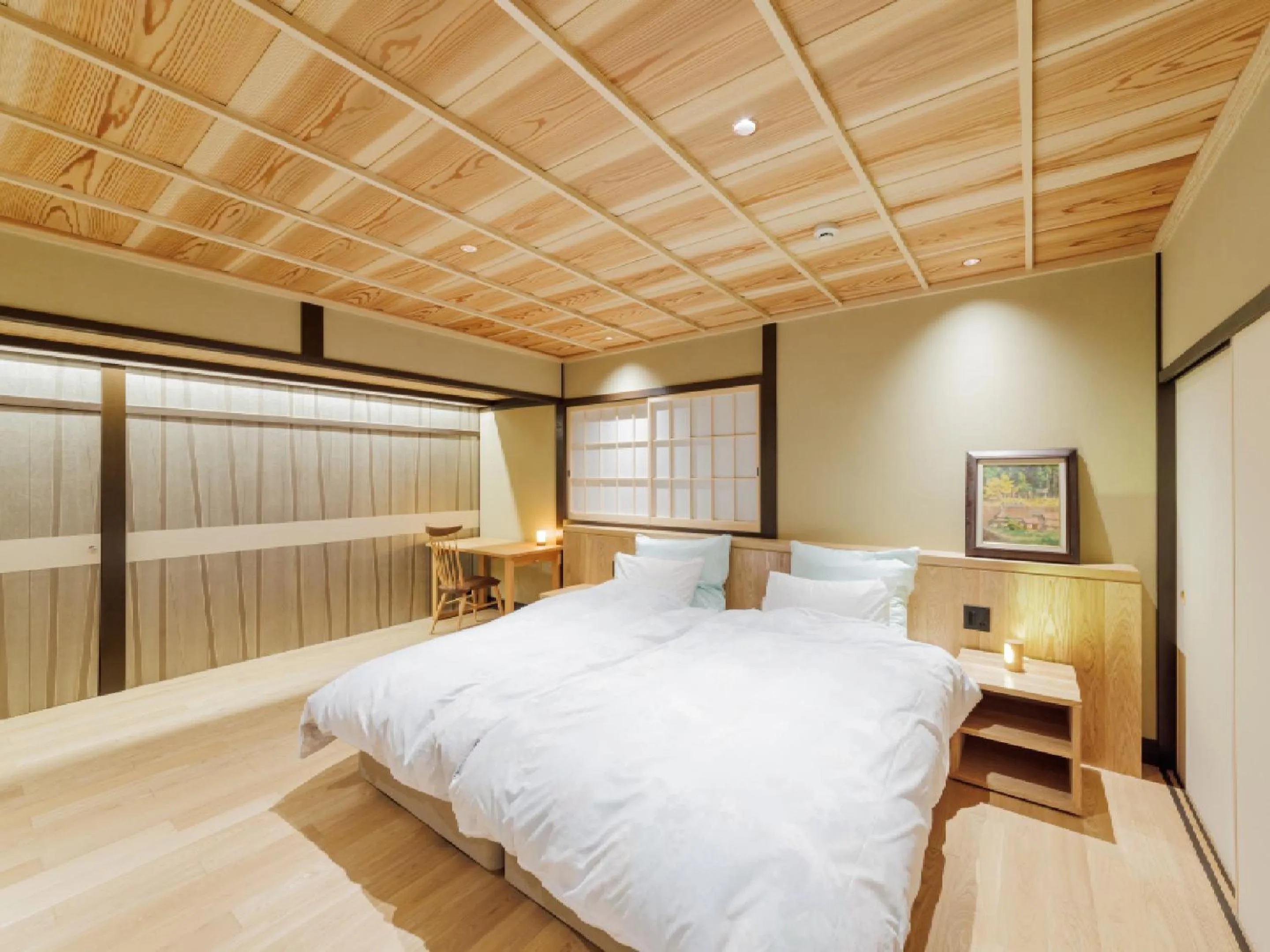 Bed in Ryokan Kigusuriya