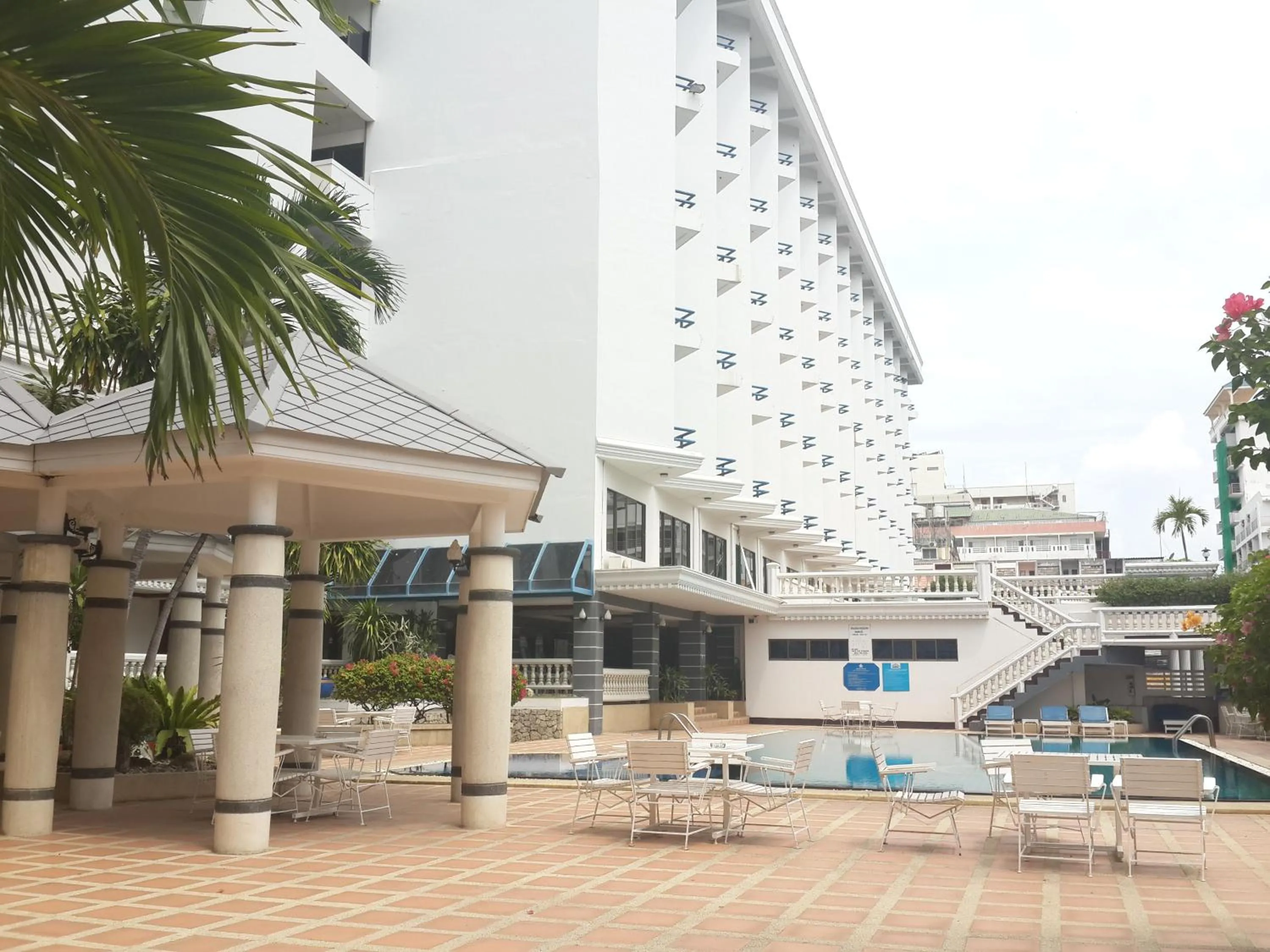 Patio in Caesar Palace Hotel