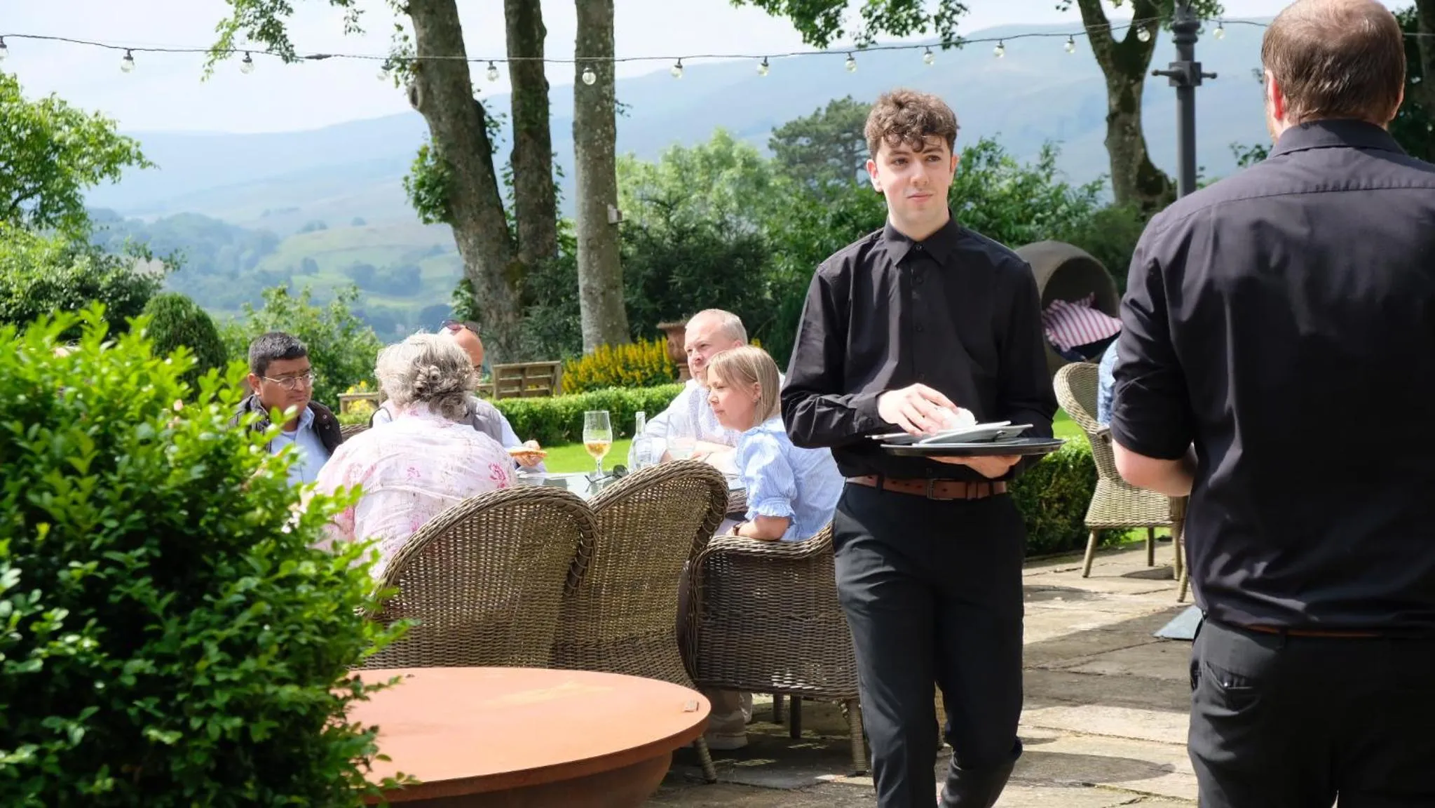 People in Simonstone Hall Hotel