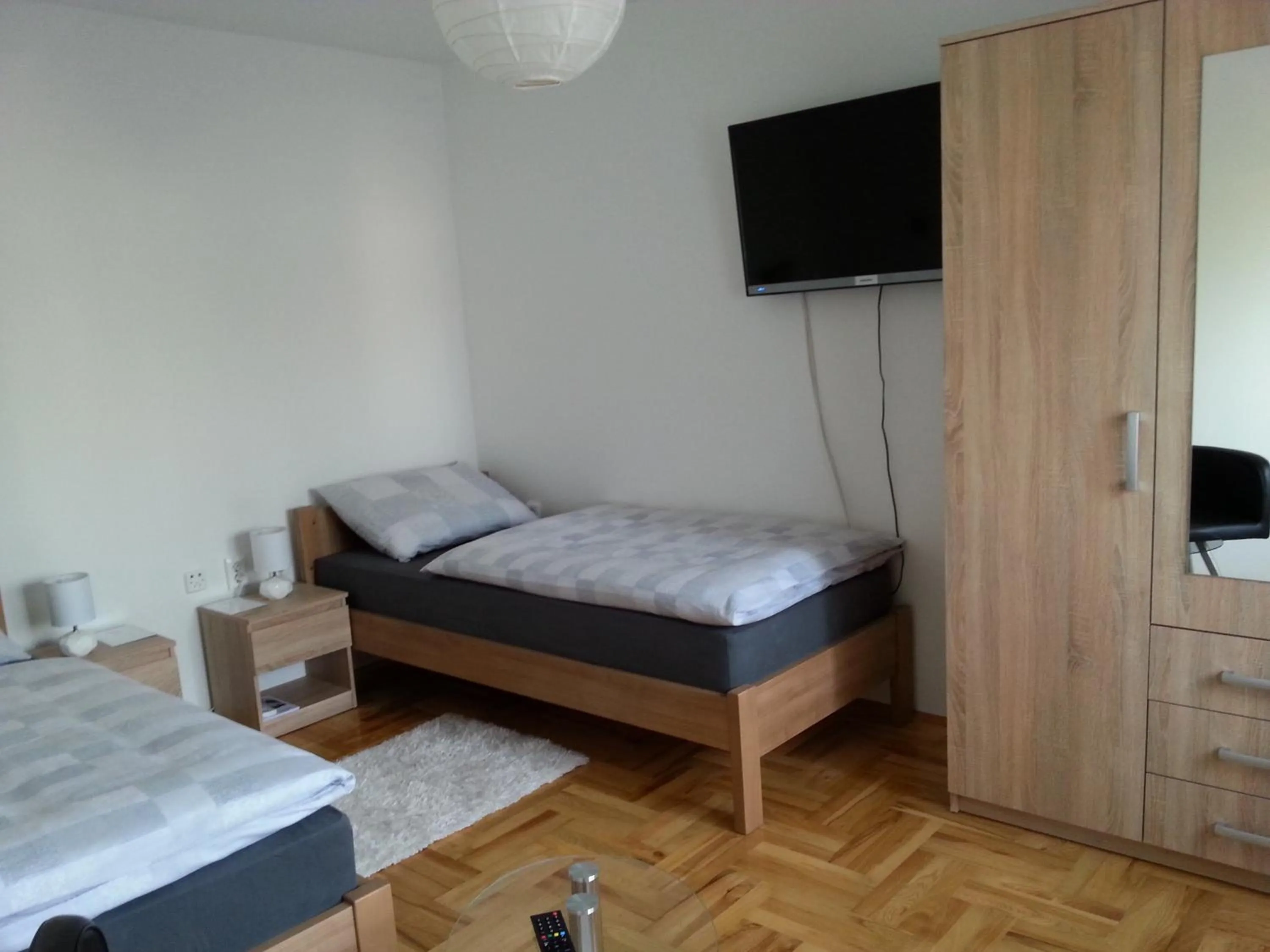 Bed in Studio Apartments Korosteljev