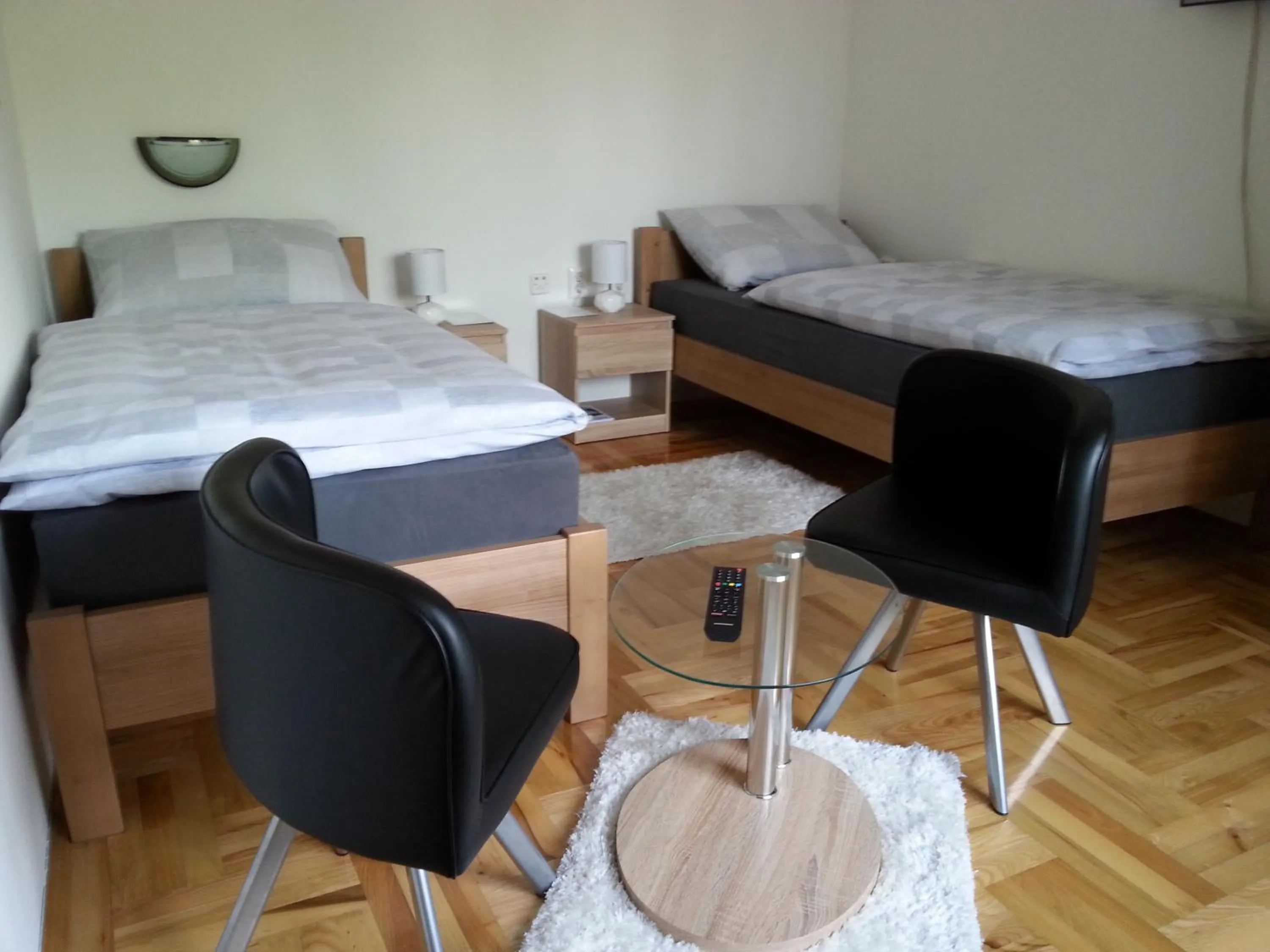 Bed in Studio Apartments Korosteljev