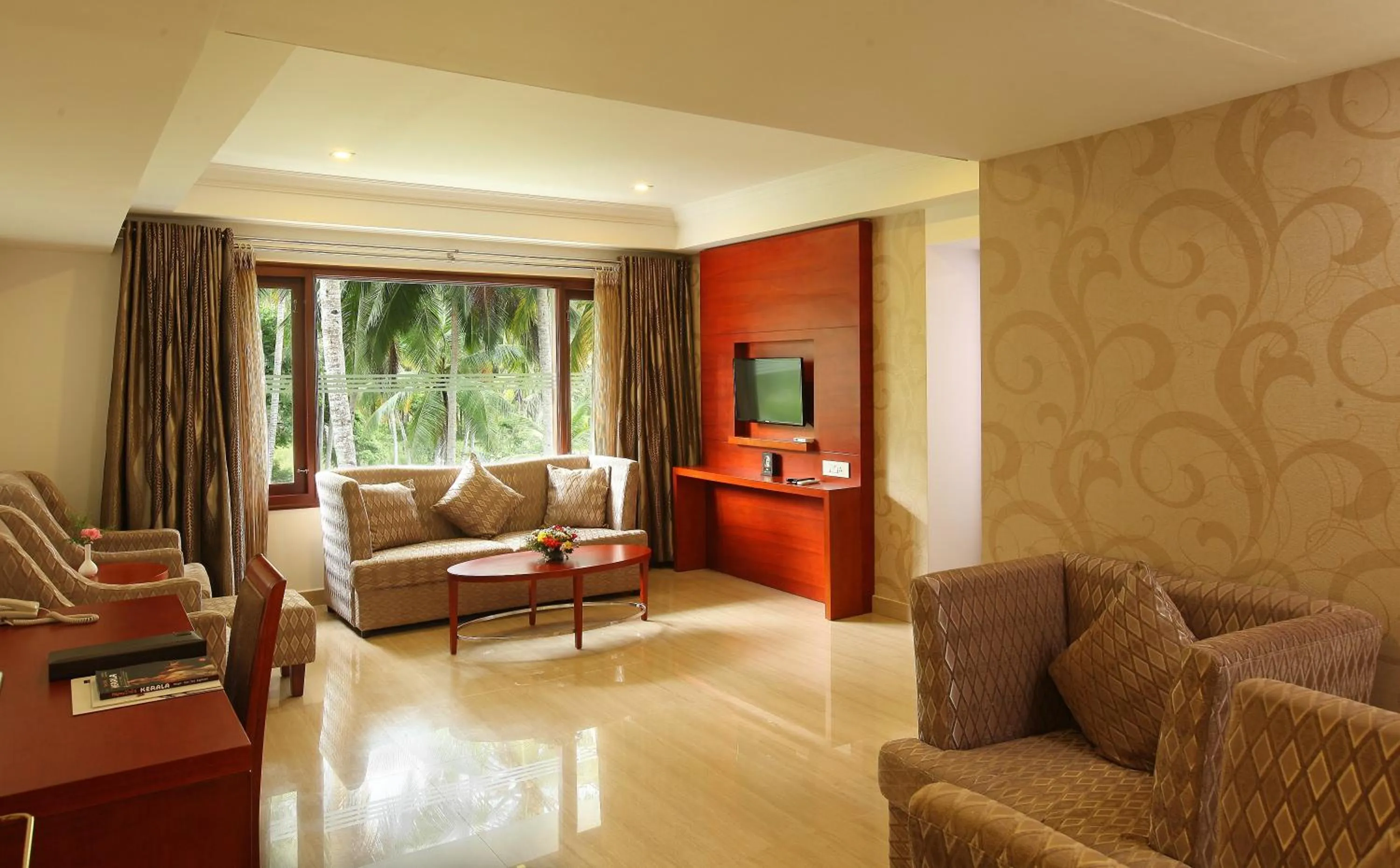 Seating area in Lake Palace Trivandrum