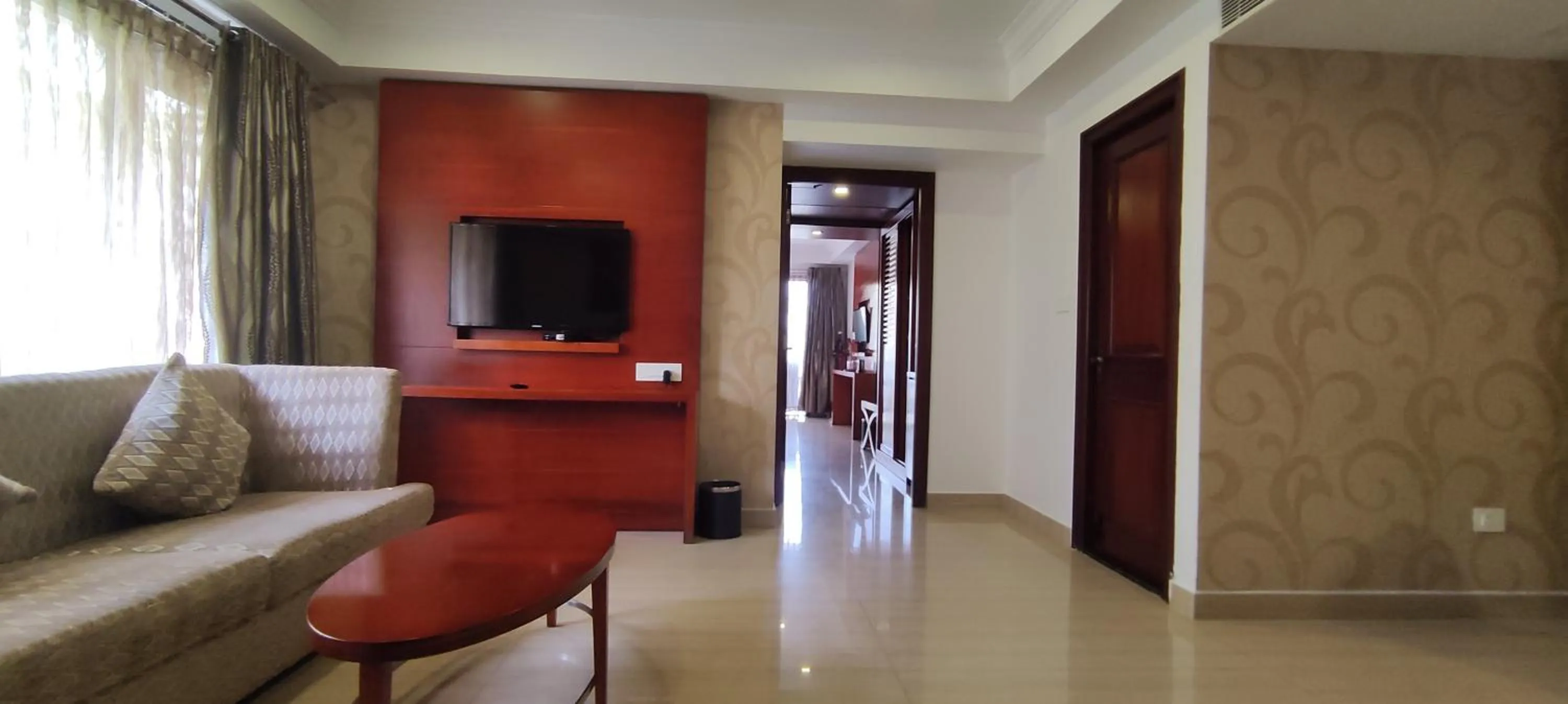 Living room in Lake Palace Trivandrum