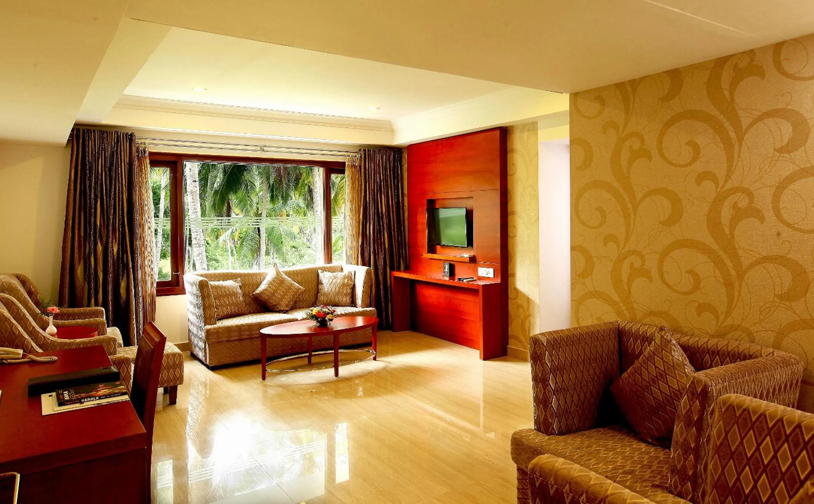 Seating area in Lake Palace Trivandrum