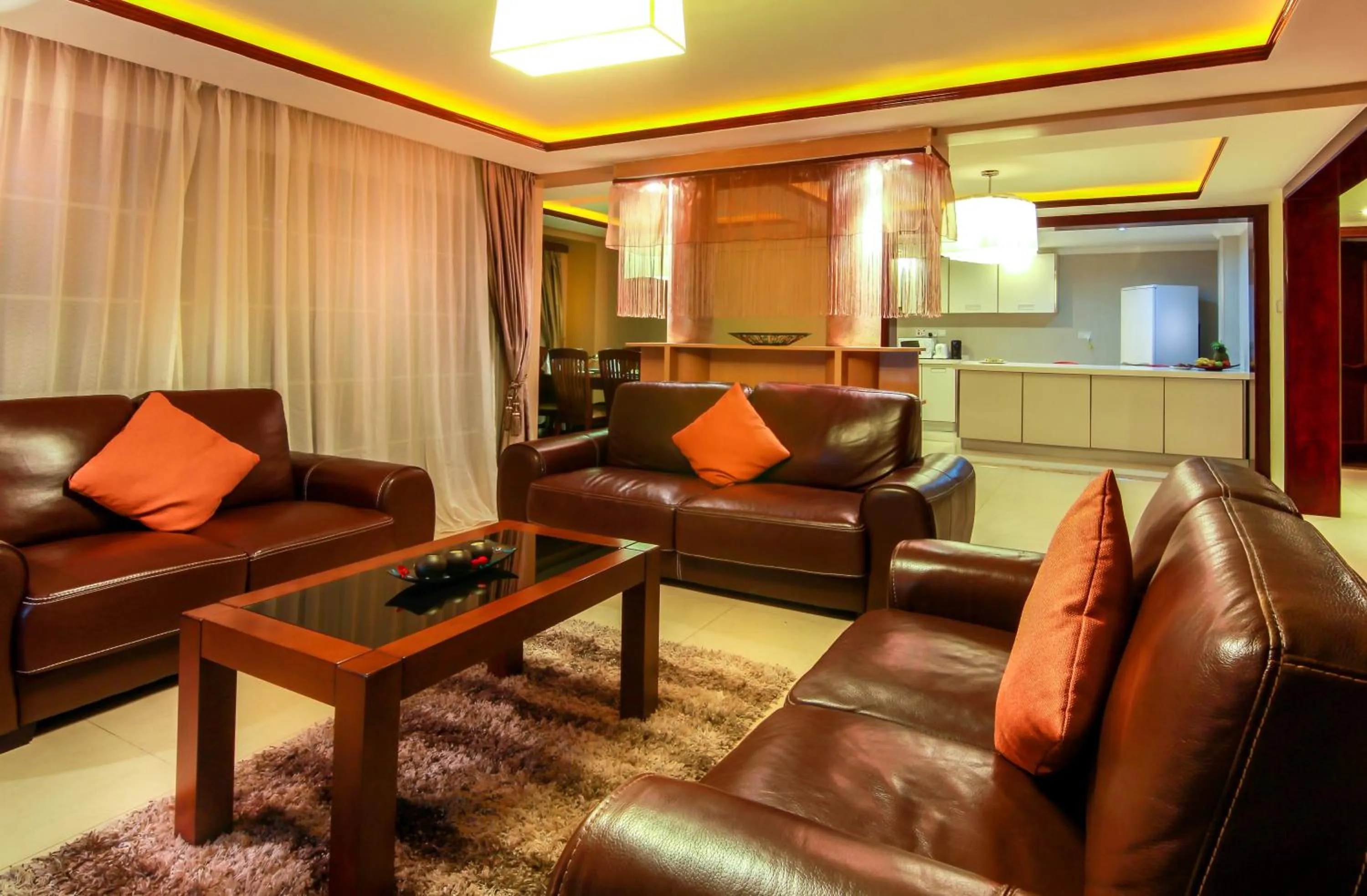 Living room in Clarence House Nairobi