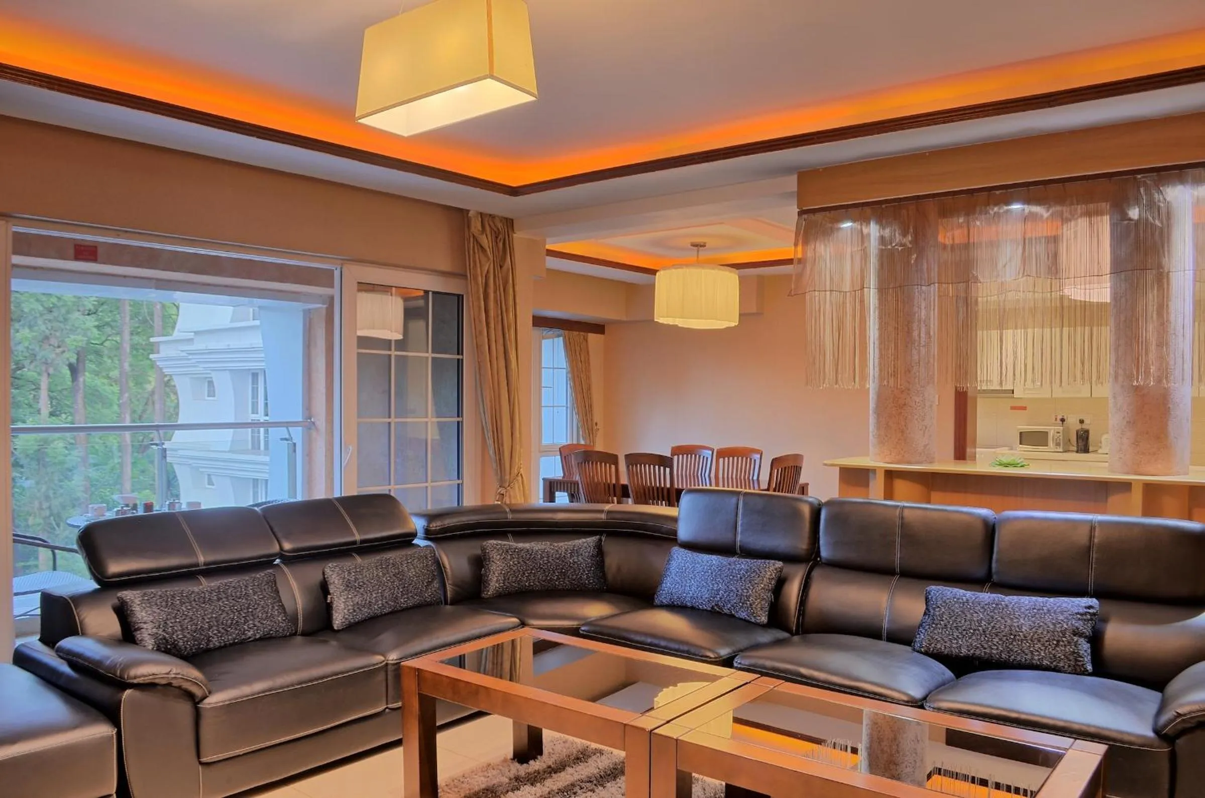 Living room in Clarence House Nairobi