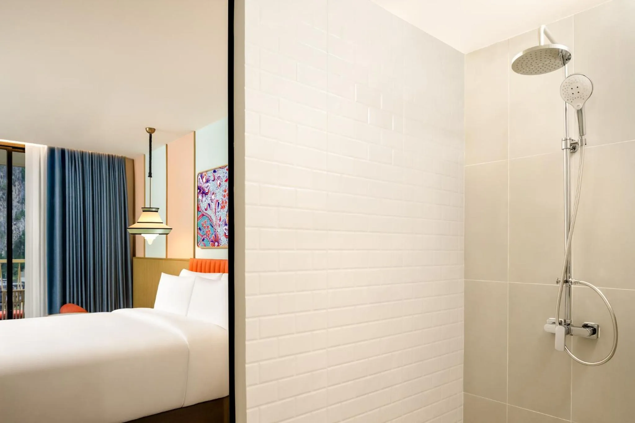 Bathroom, Bed in Grand Mercure Krabi Ao Nang