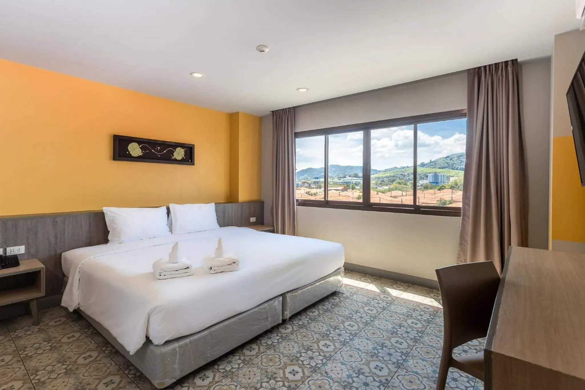 View (from property/room), Bed in Recenta Suite Phuket Suanluang View (from property/room), Bed in Recenta Suite Phuket Suanluang