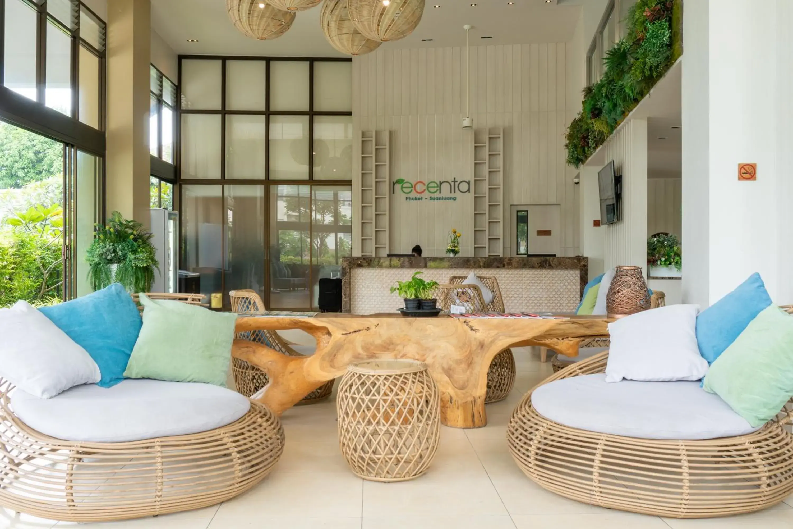 Lobby or reception in Recenta Suite Phuket Suanluang Lobby or reception in Recenta Suite Phuket Suanluang