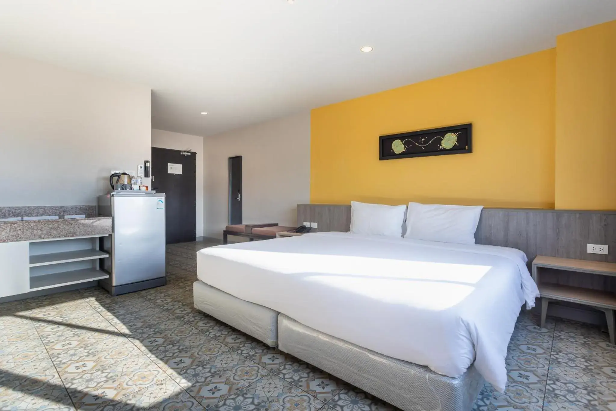 View (from property/room), Bed in Recenta Suite Phuket Suanluang View (from property/room), Bed in Recenta Suite Phuket Suanluang