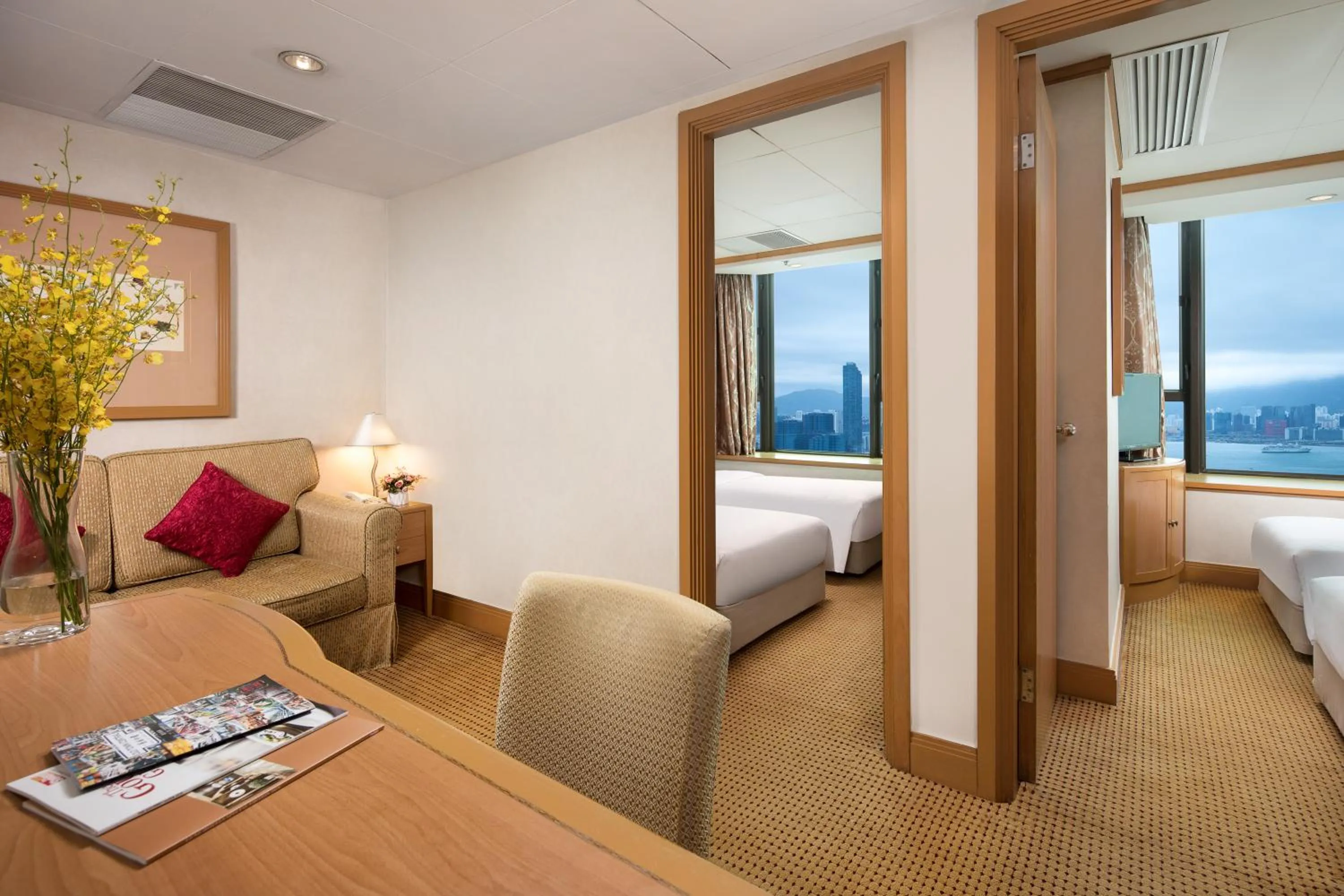 Bed in Ramada Hong Kong Grand View