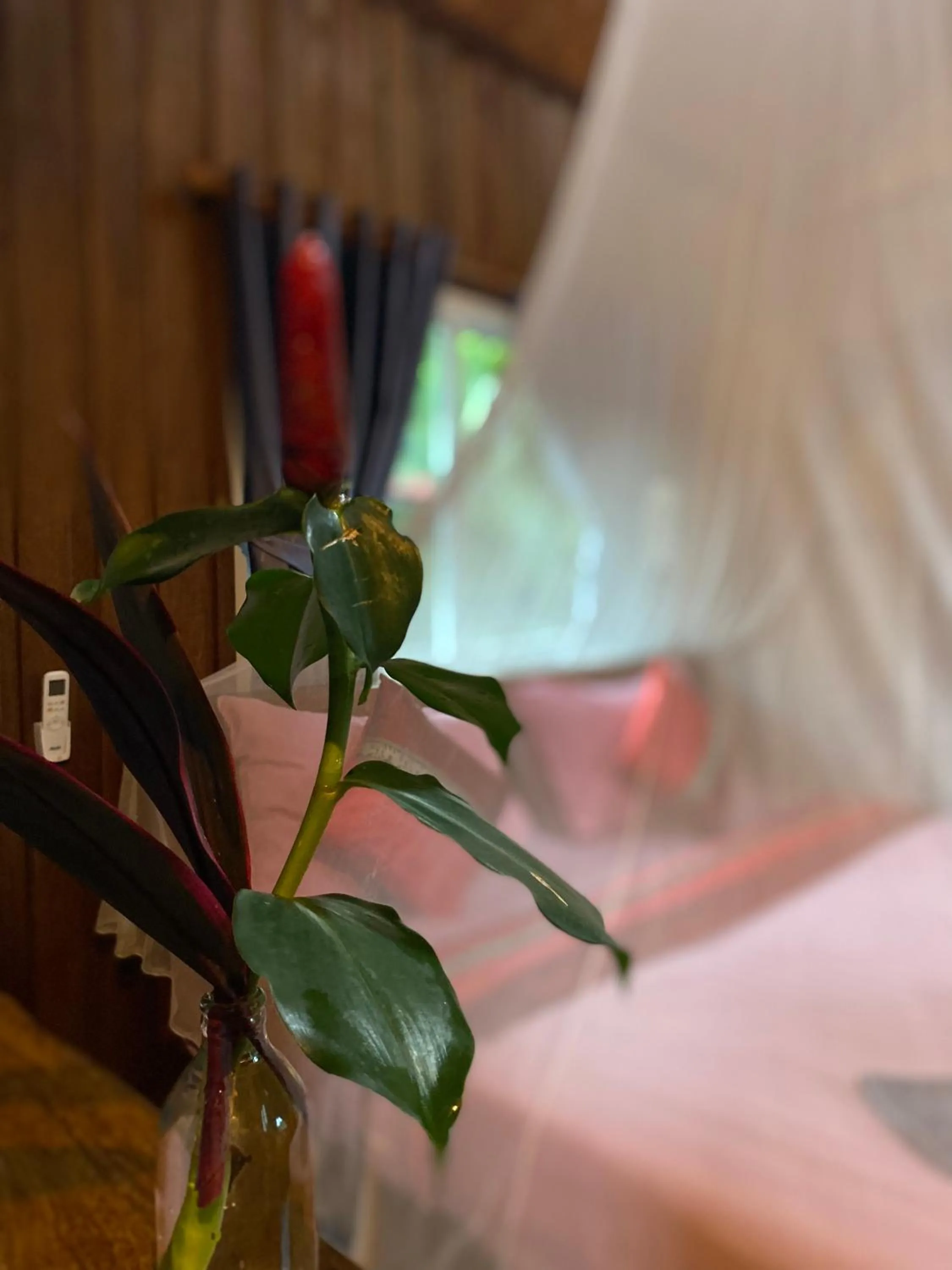 Bed in Nadia Resort Kohjum