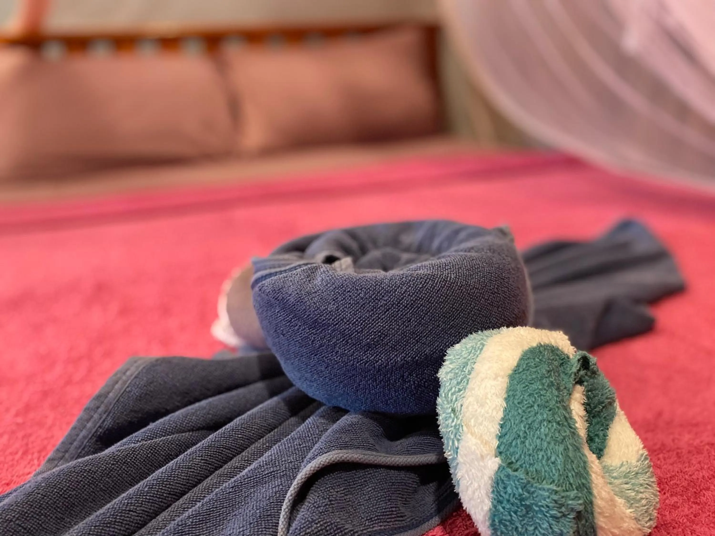 Bed in Nadia Resort Kohjum