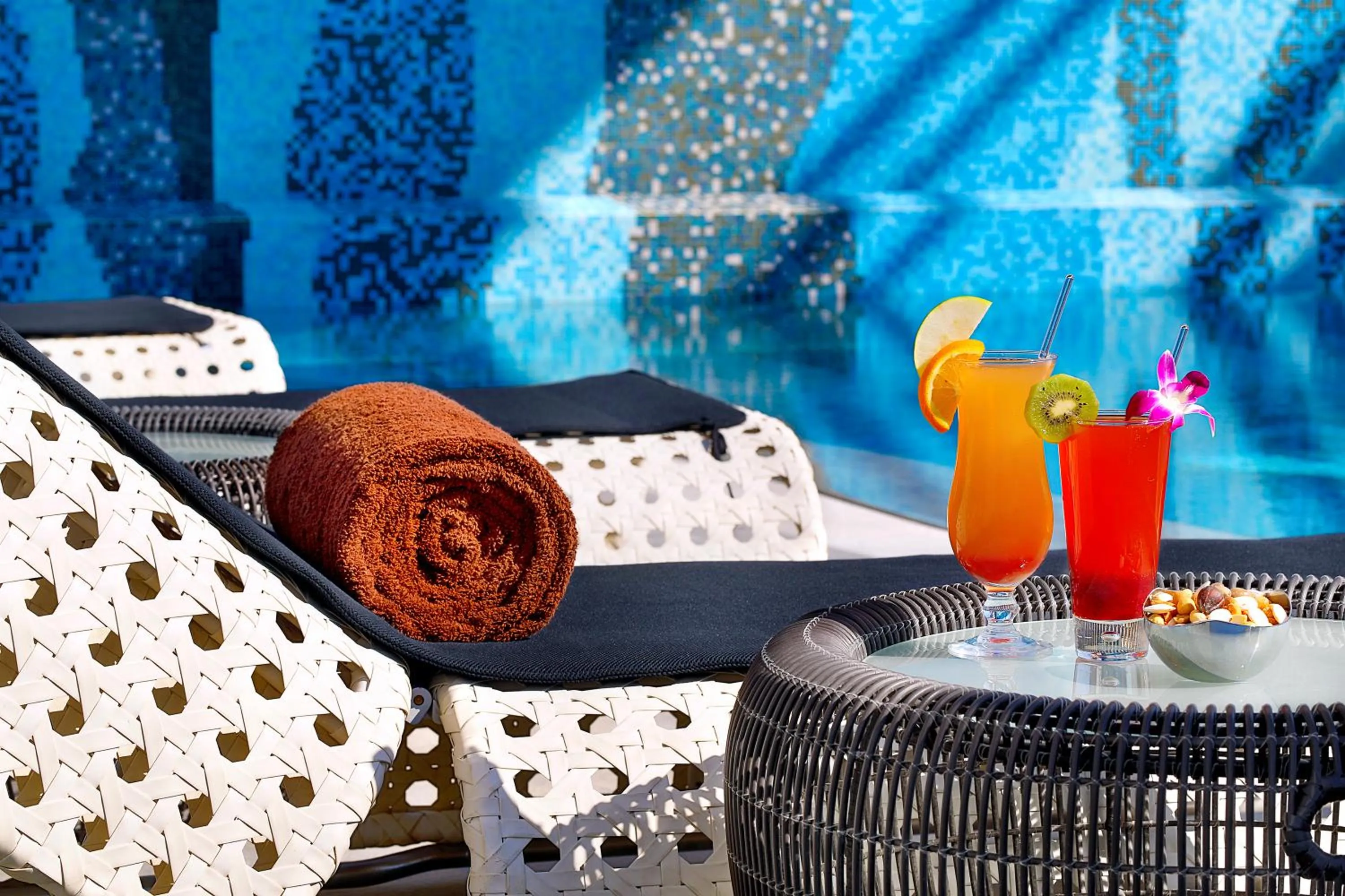 Swimming pool in DoubleTree by Hilton Doha Old Town