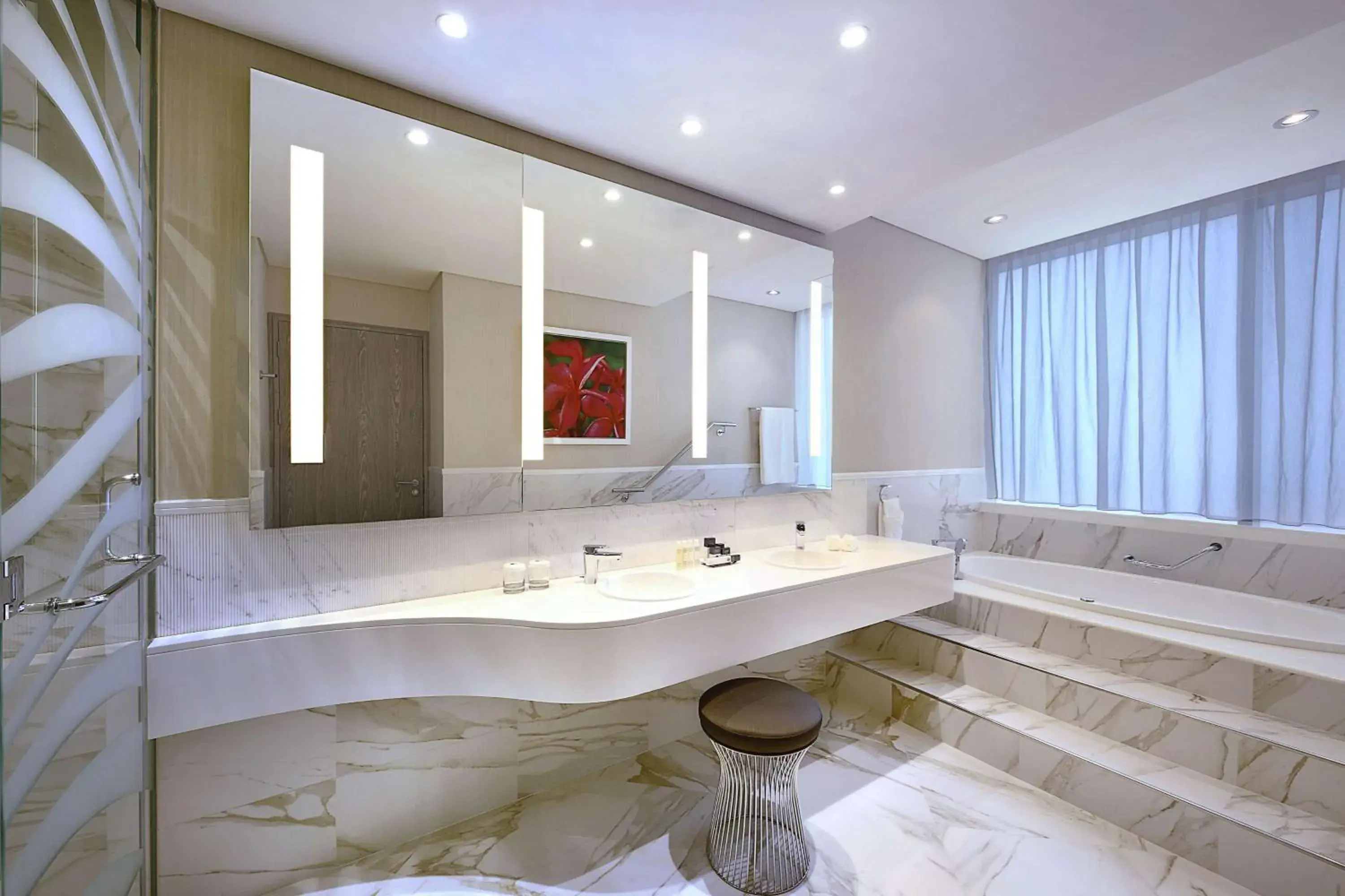 Bathroom in DoubleTree by Hilton Doha Old Town Bathroom in DoubleTree by Hilton Doha Old Town