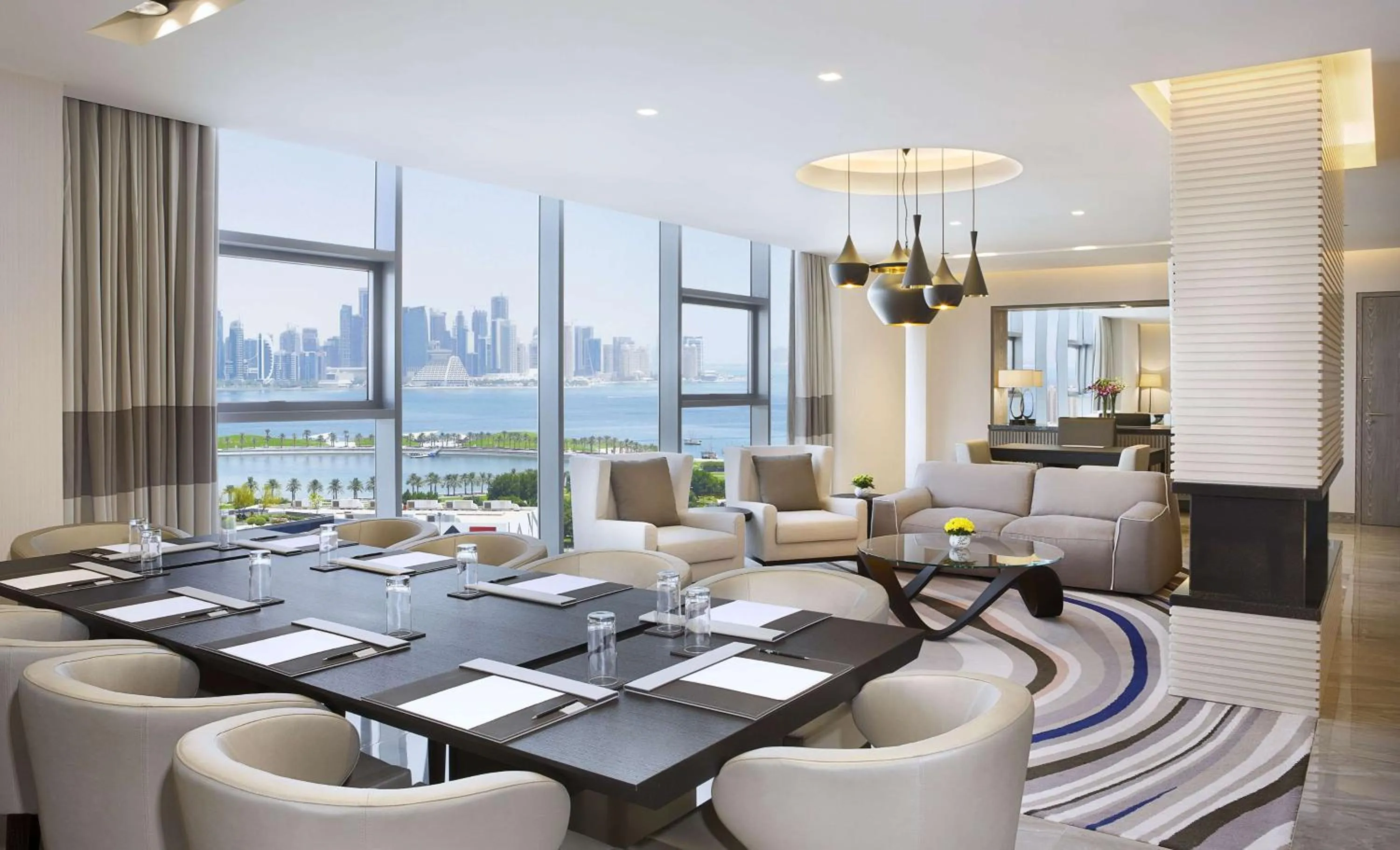 Living room in DoubleTree by Hilton Doha Old Town