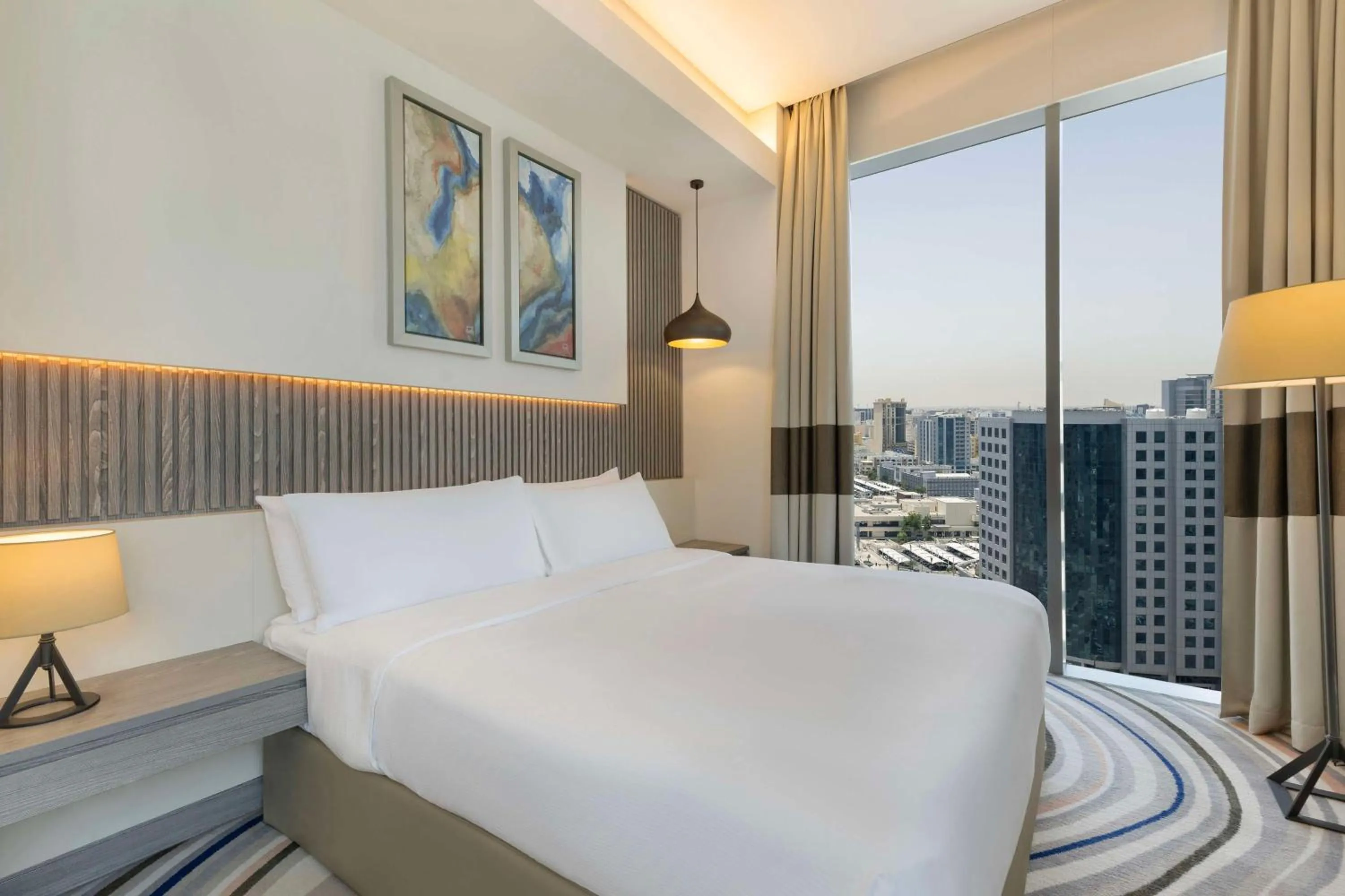 Bed in DoubleTree by Hilton Doha Old Town