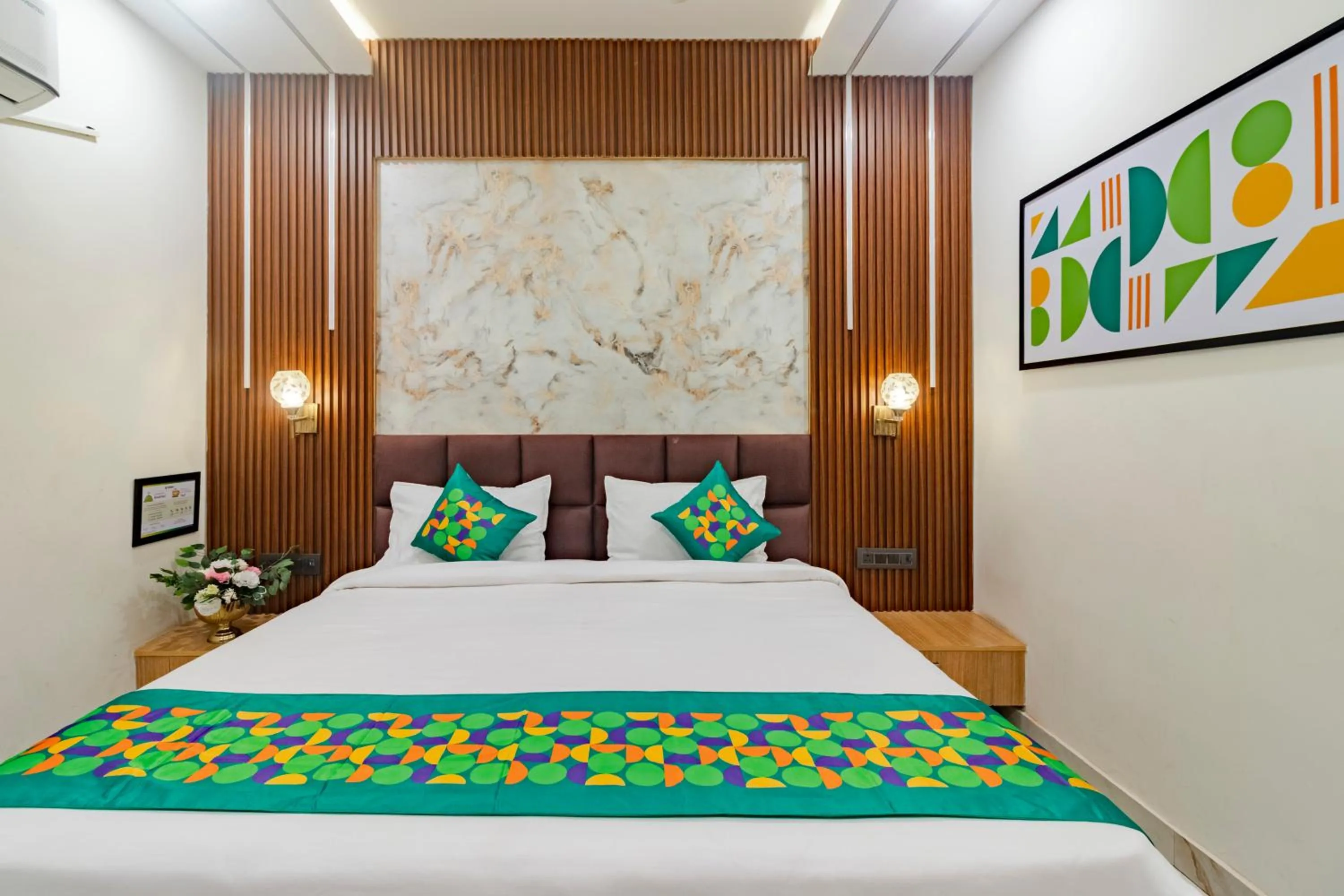 Bedroom, Bed in Treebo KGF Villa with Swimming Pool