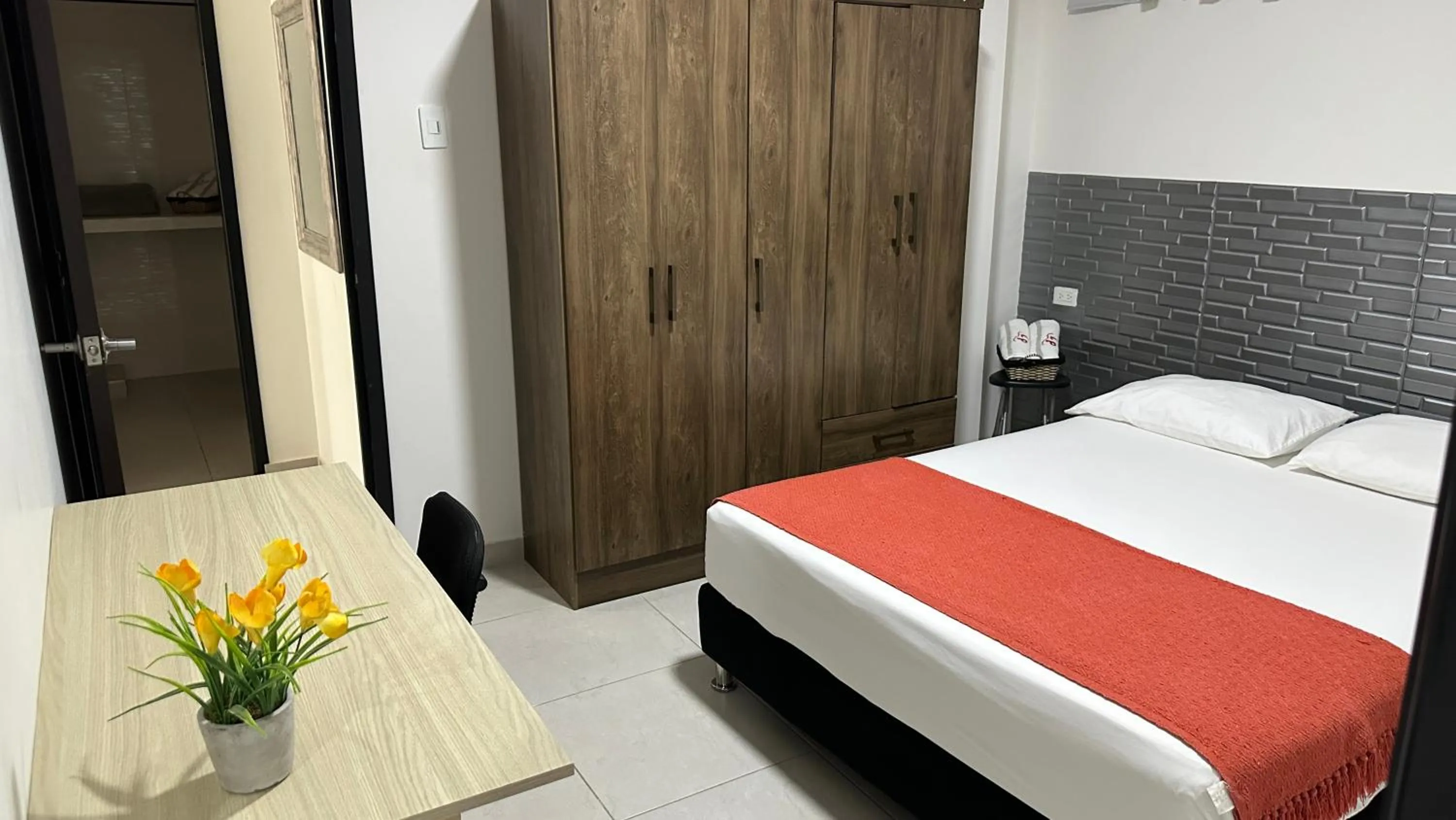 Bed in Las Piloneras Apartahotel