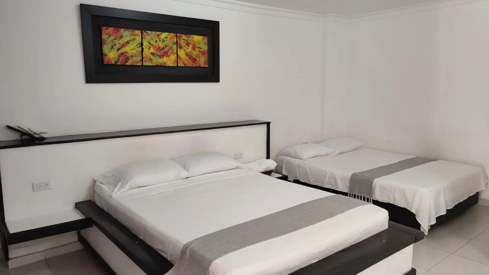 Bed in Las Piloneras Apartahotel