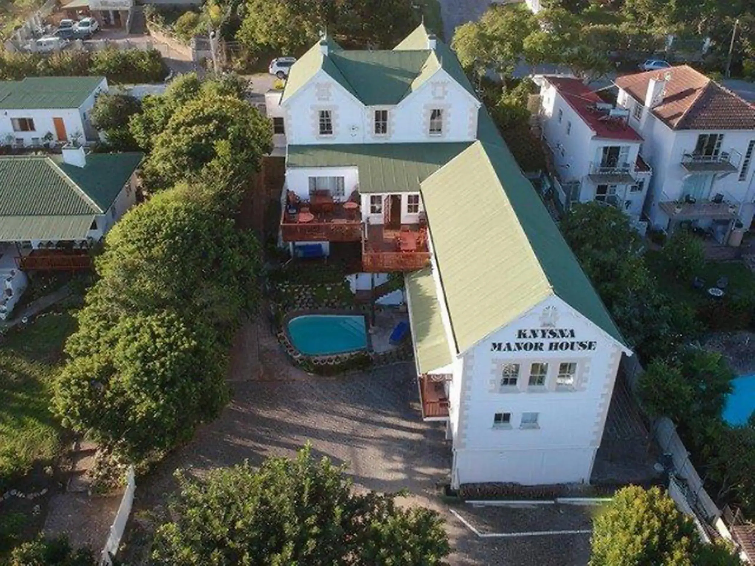 Bird's eye view in Knysna Manor House Bird's eye view in Knysna Manor House