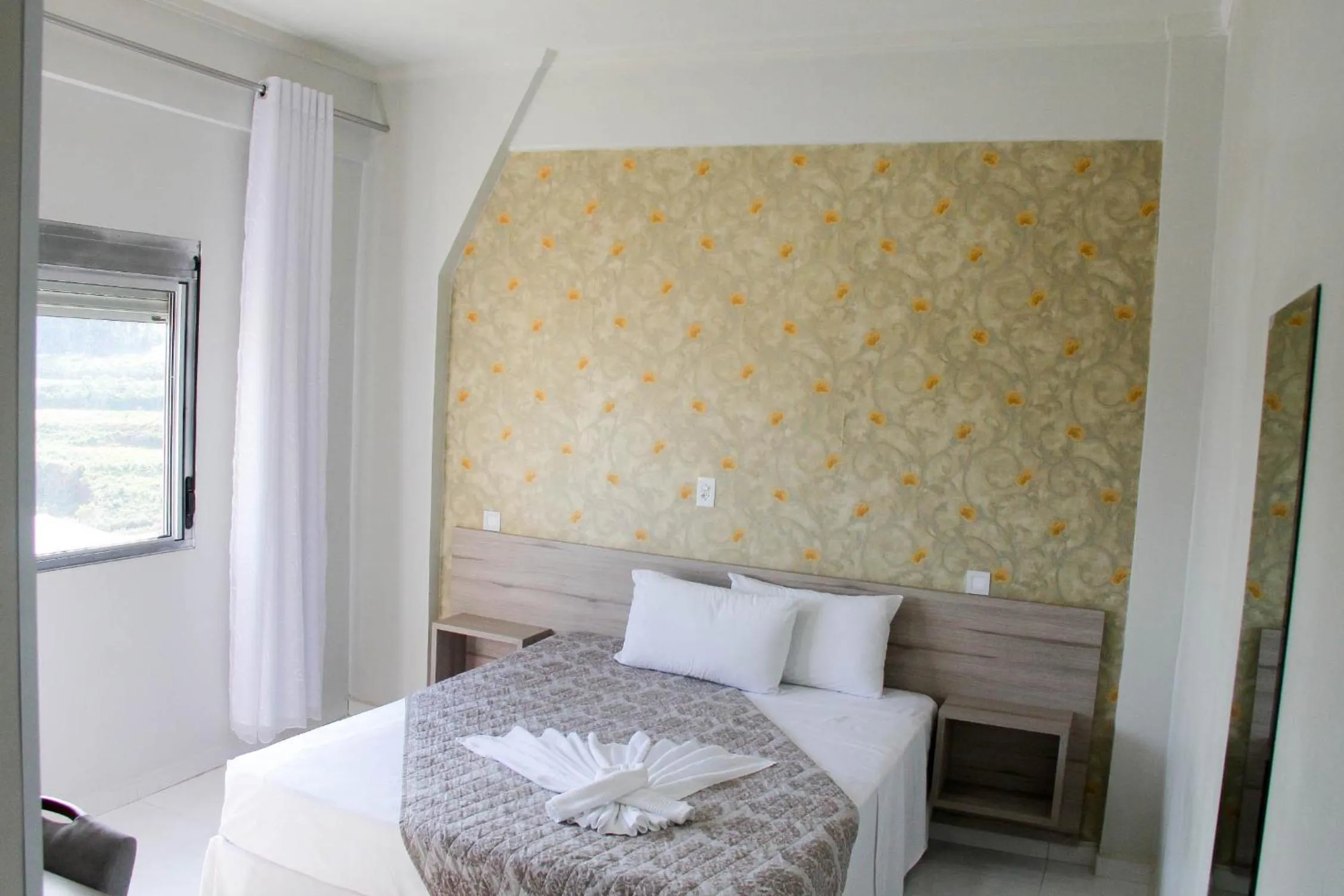 Bed in AJ Hotel Chapecó - Fácil Acesso Pátio Shopping e Rótula da Bandeira