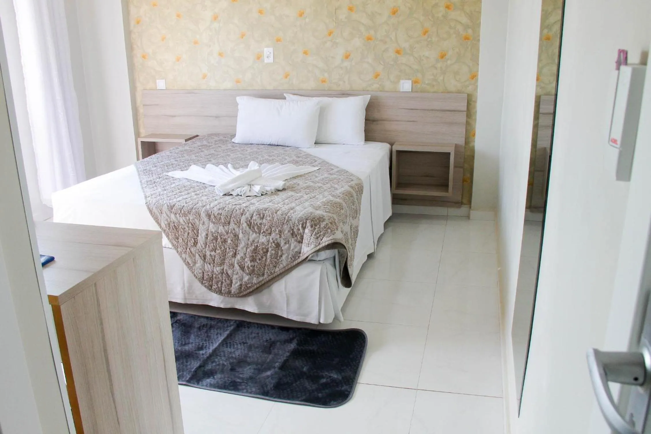 Bed in AJ Hotel Chapecó - Fácil Acesso Pátio Shopping e Rótula da Bandeira