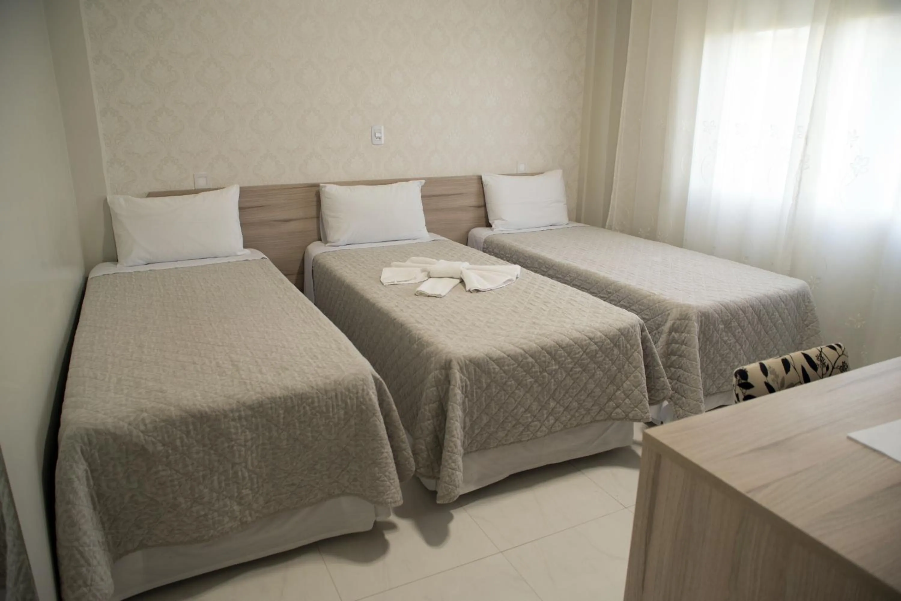 Bed in AJ Hotel Chapecó - Fácil Acesso Pátio Shopping e Rótula da Bandeira