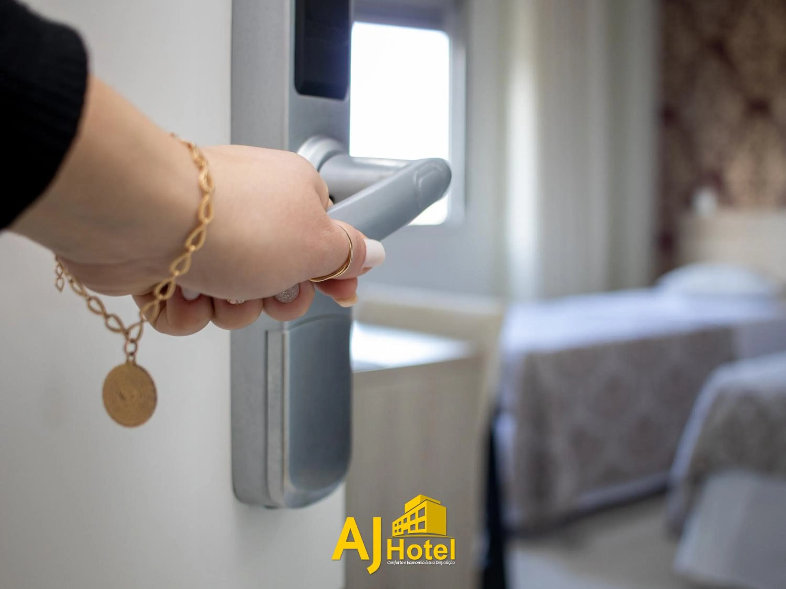 Bed in AJ Hotel Chapecó - Fácil Acesso Pátio Shopping e Rótula da Bandeira