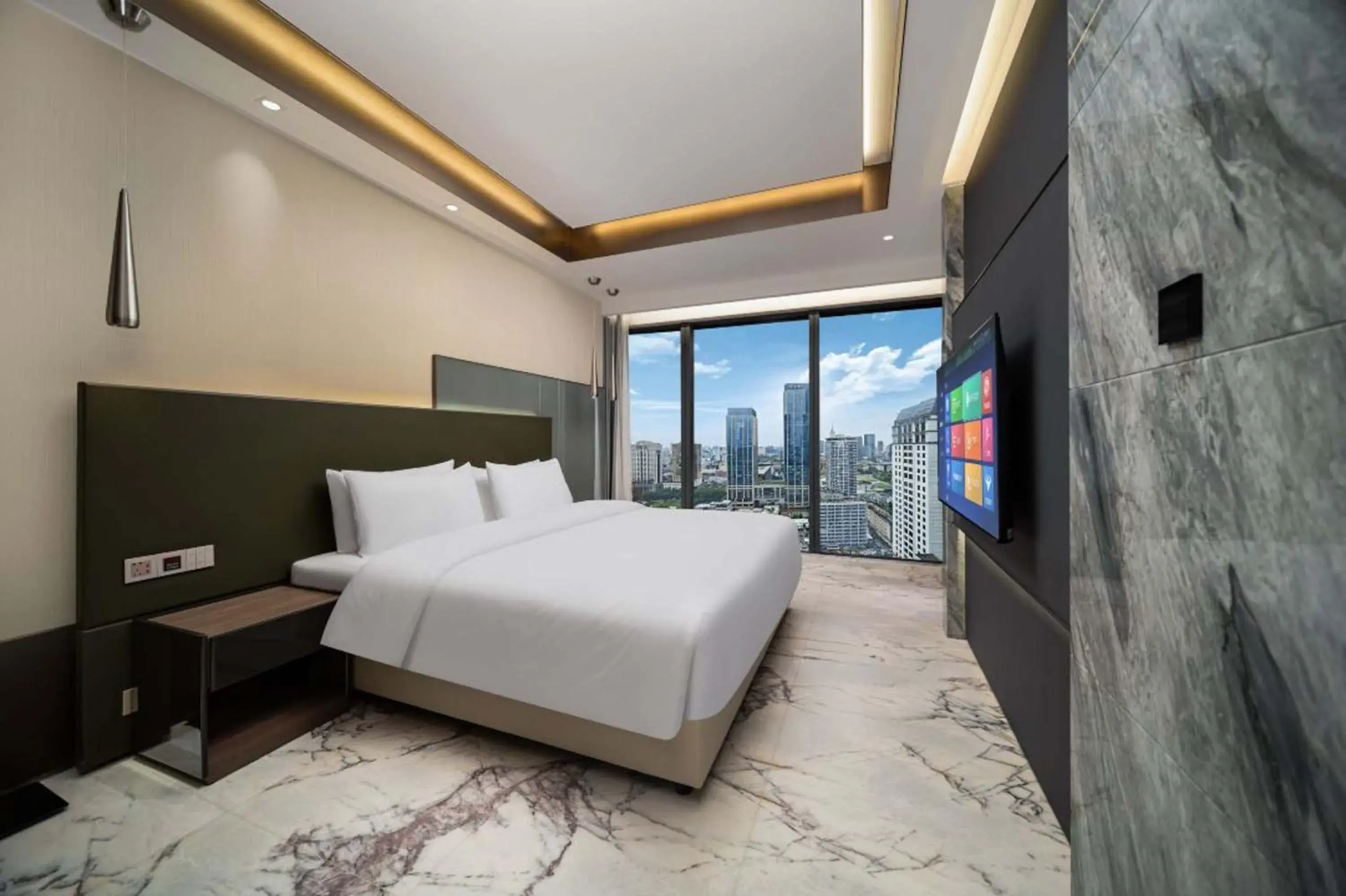 Deluxe King Room in Yashan Tianlai S High-Rise Hotel (Chengdu chunxi road Tianfu Square) Deluxe King Room in Yashan Tianlai S High-Rise Hotel (Chengdu chunxi road Tianfu Square)