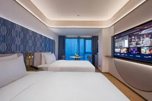 Superior Twin Room in Manxin Qingdao Golden Beach Beer City Seaview Hotel Superior Twin Room in Manxin Qingdao Golden Beach Beer City Seaview Hotel