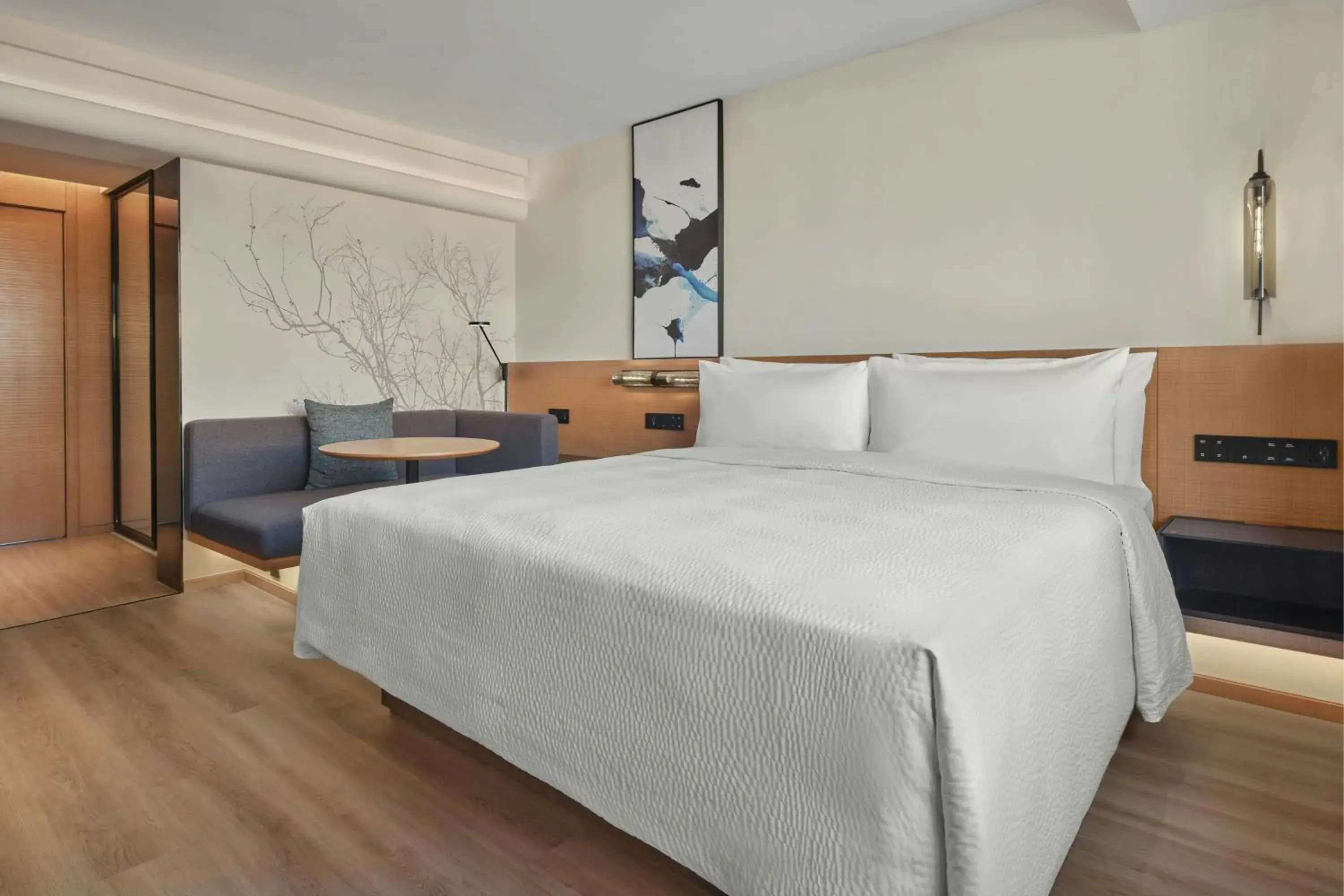 Premier King Room with Street View in Fairfield by Marriott Beijing Capital Airport Premier King Room with Street View in Fairfield by Marriott Beijing Capital Airport