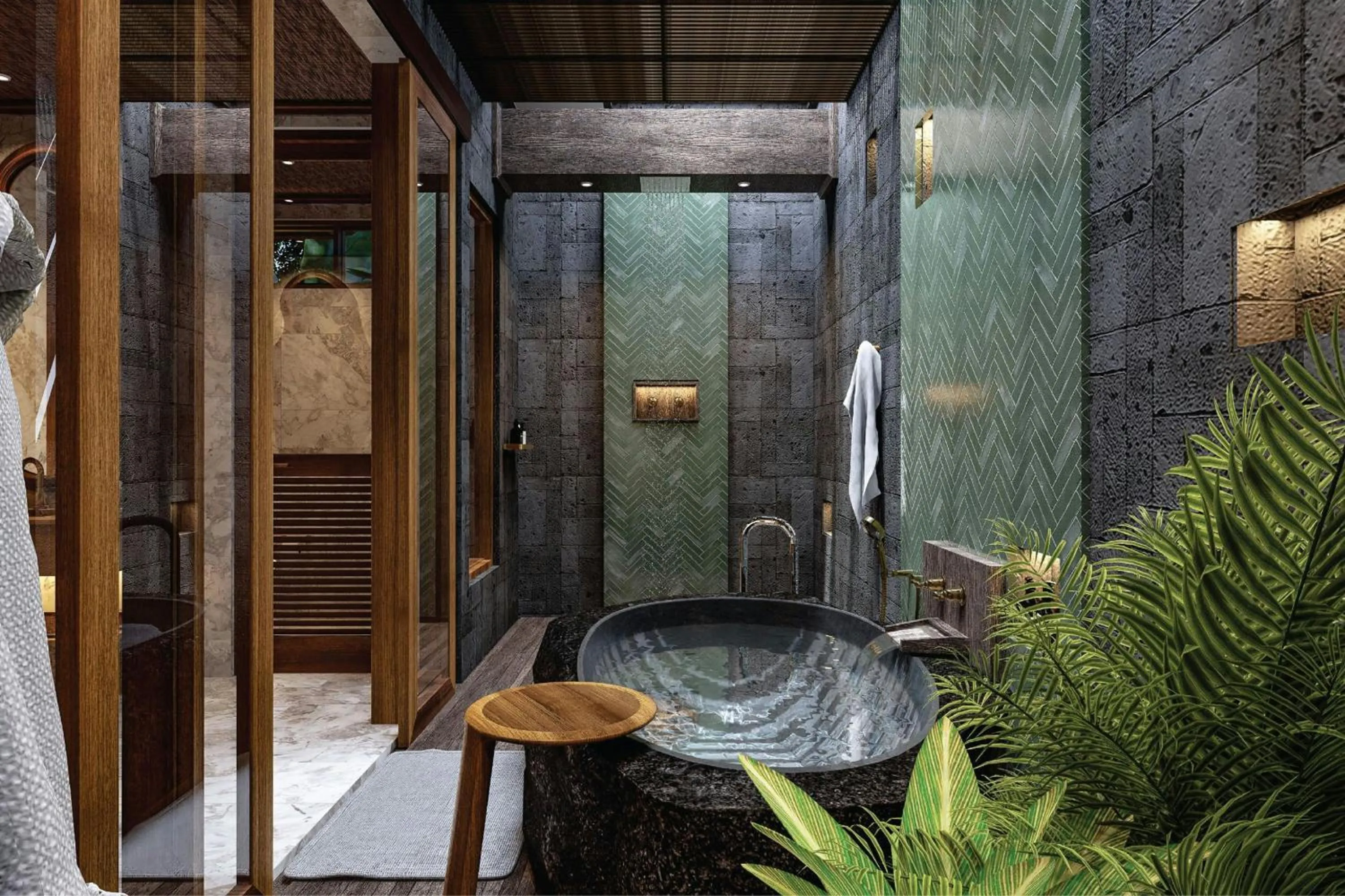 Bathroom in Hiliwatu, Bali Ubud, a Tribute Portfolio Resort