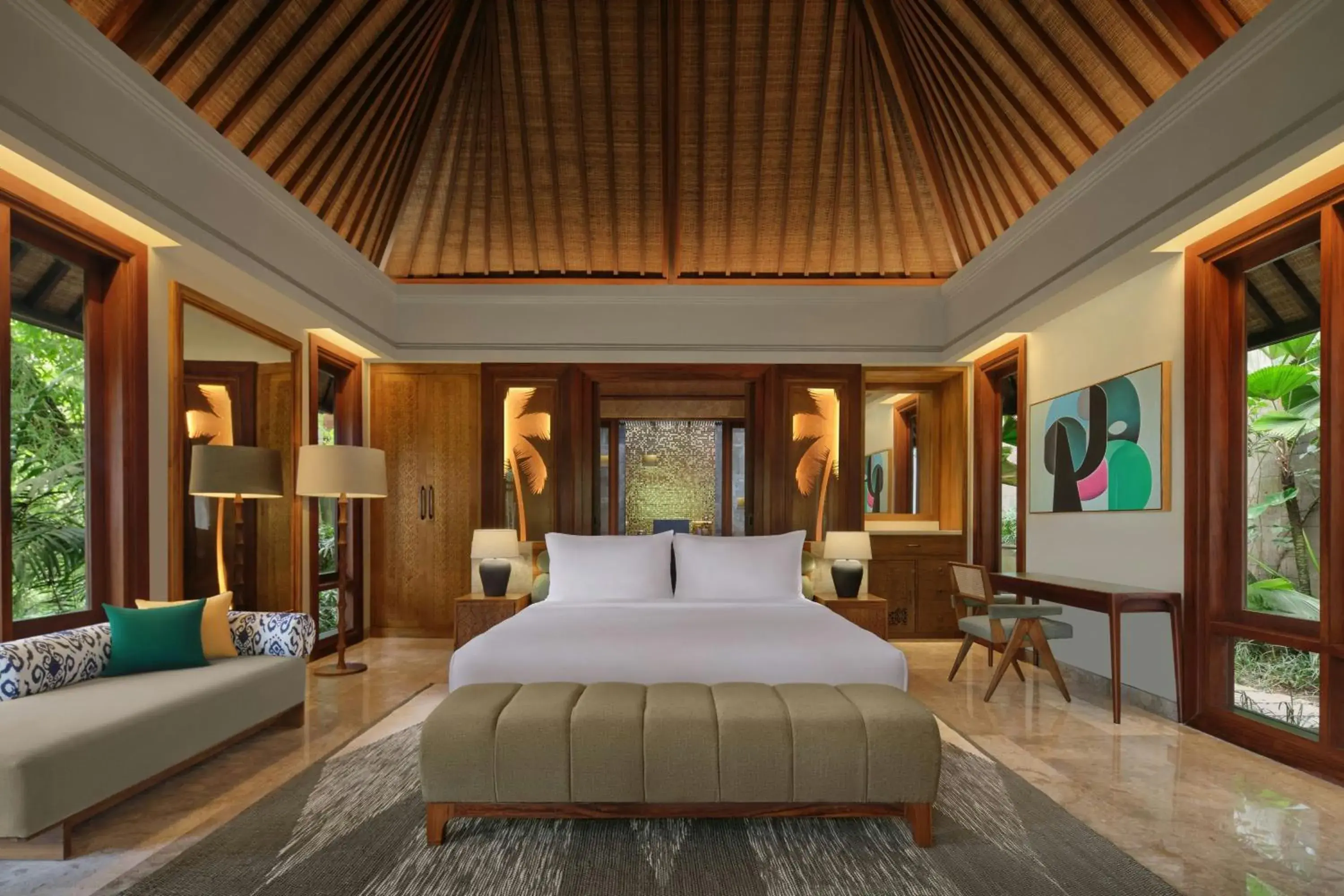 One-Bedroom Villa with King Bed and Pool View, One-Time Refreshment, Daily breakfast for two, Balinese welcome ritual with Tridatu bracelet, Access to infinity pool & wellness facilities in Hiliwatu, Bali Ubud, a Tribute Portfolio Resort One-Bedroom Villa with King Bed and Pool View, One-Time Refreshment, Daily breakfast for two, Balinese welcome ritual with Tridatu bracelet, Access to infinity pool & wellness facilities in Hiliwatu, Bali Ubud, a Tribute Portfolio Resort