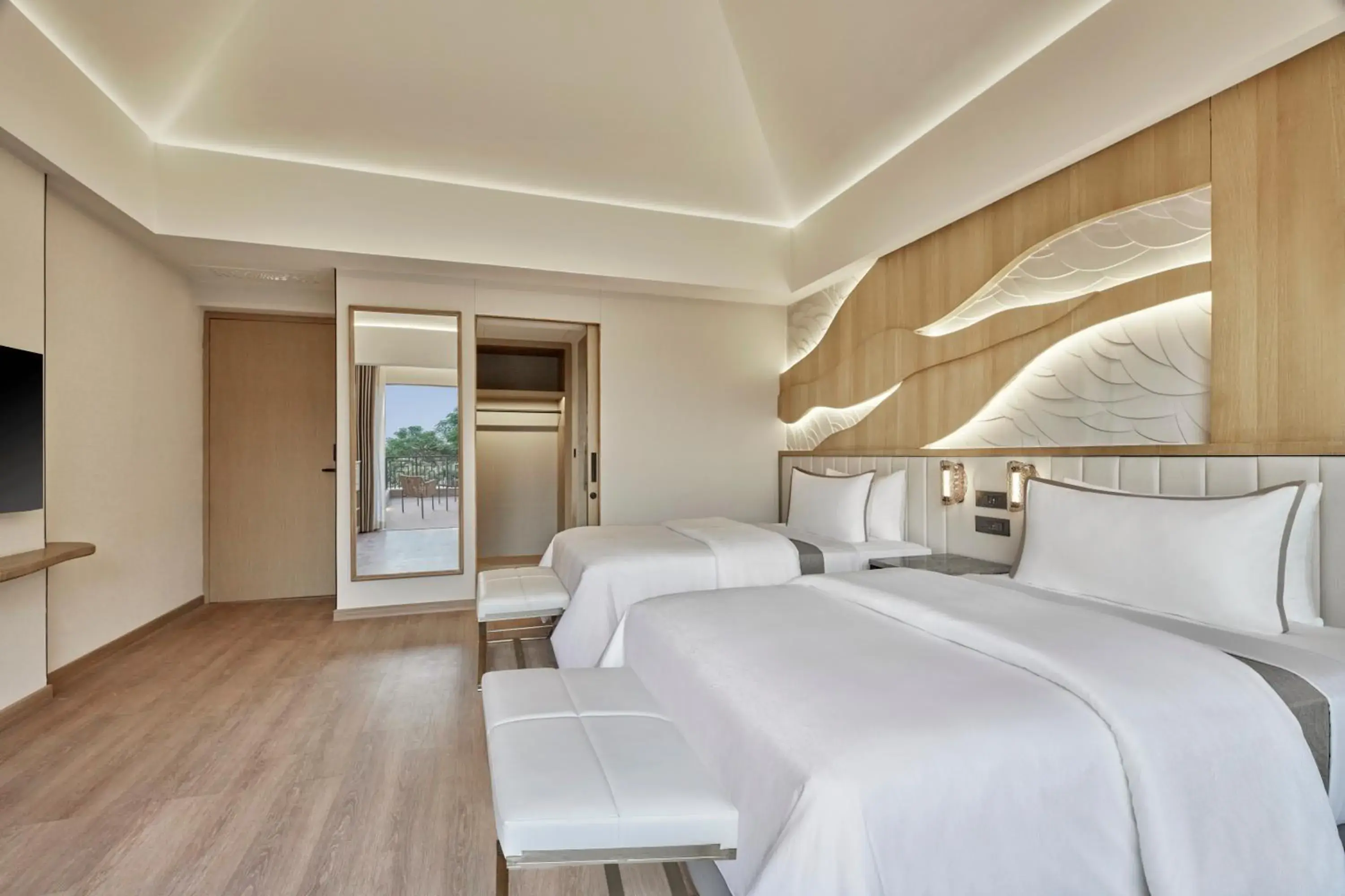 Premium Villa with Two Single Beds and Balcony - Resort View in The Westin Jaipur Kant Kalwar Resort and Spa Premium Villa with Two Single Beds and Balcony - Resort View in The Westin Jaipur Kant Kalwar Resort and Spa
