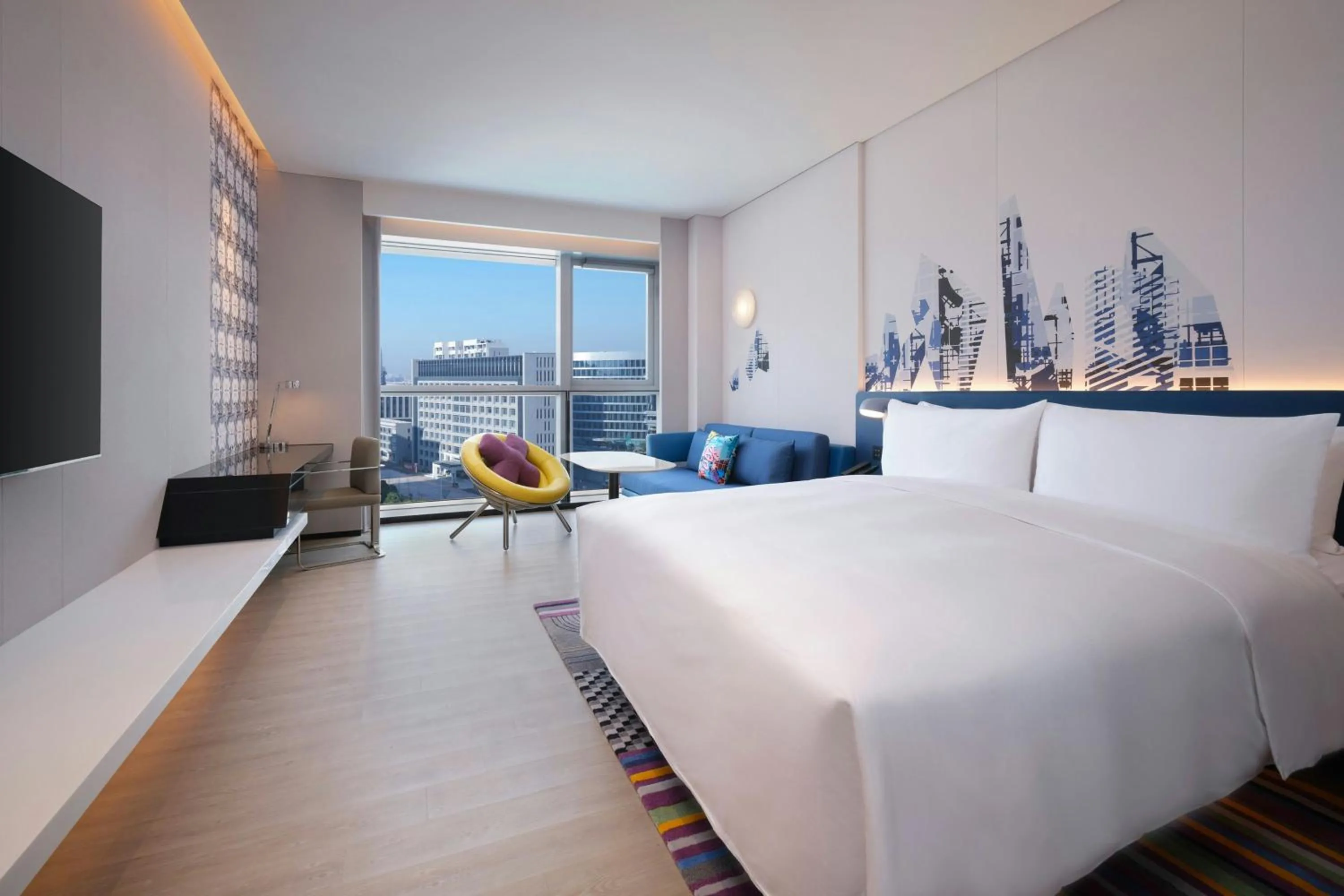 Bedroom, Bed in Aloft Shanghai Hongqiao