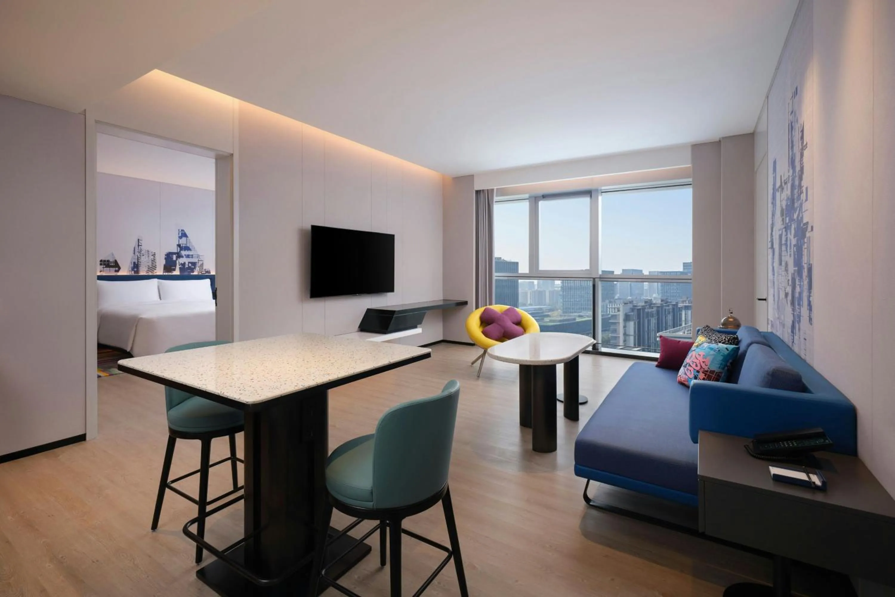 Living room in Aloft Shanghai Hongqiao