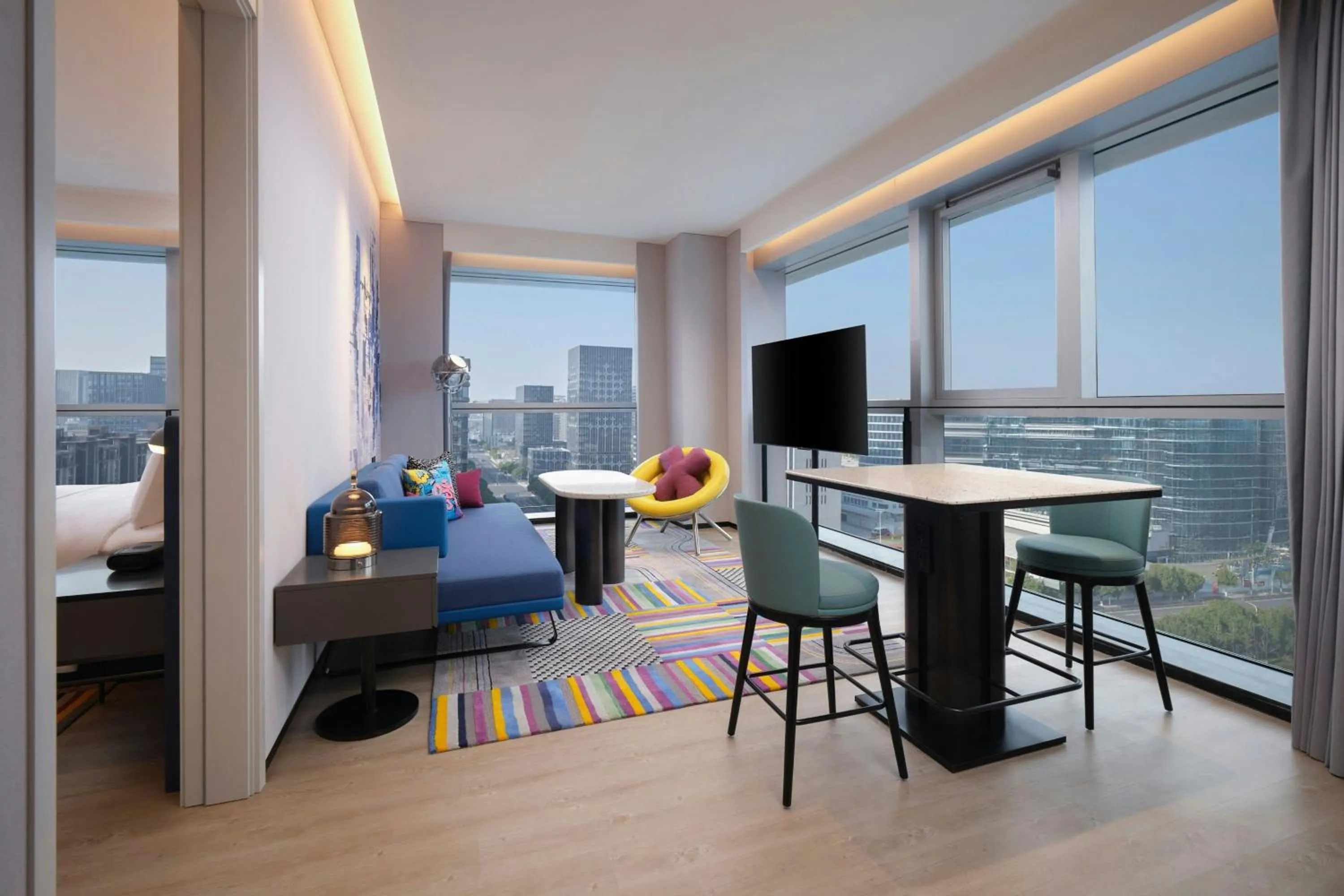 Living room in Aloft Shanghai Hongqiao