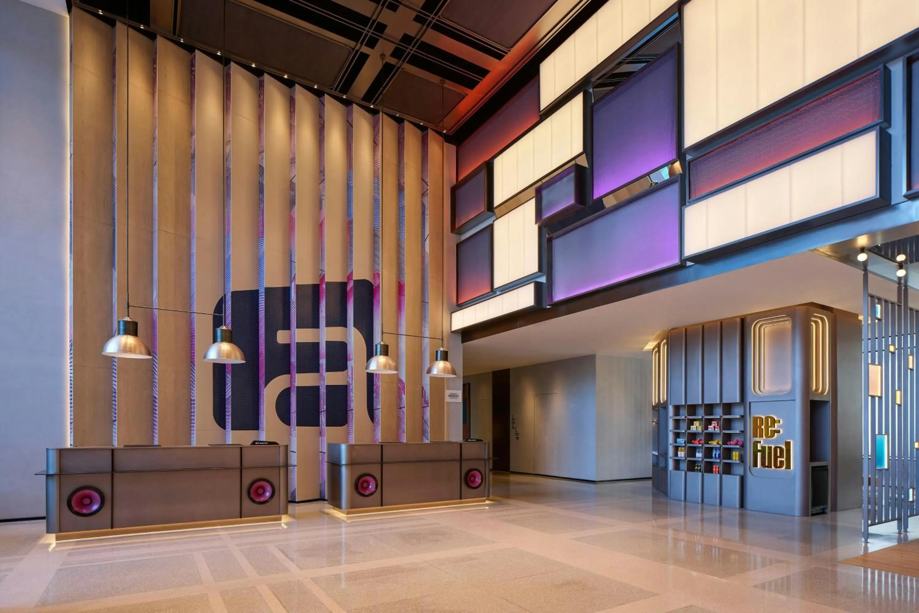 Lobby or reception in Aloft Shanghai Hongqiao