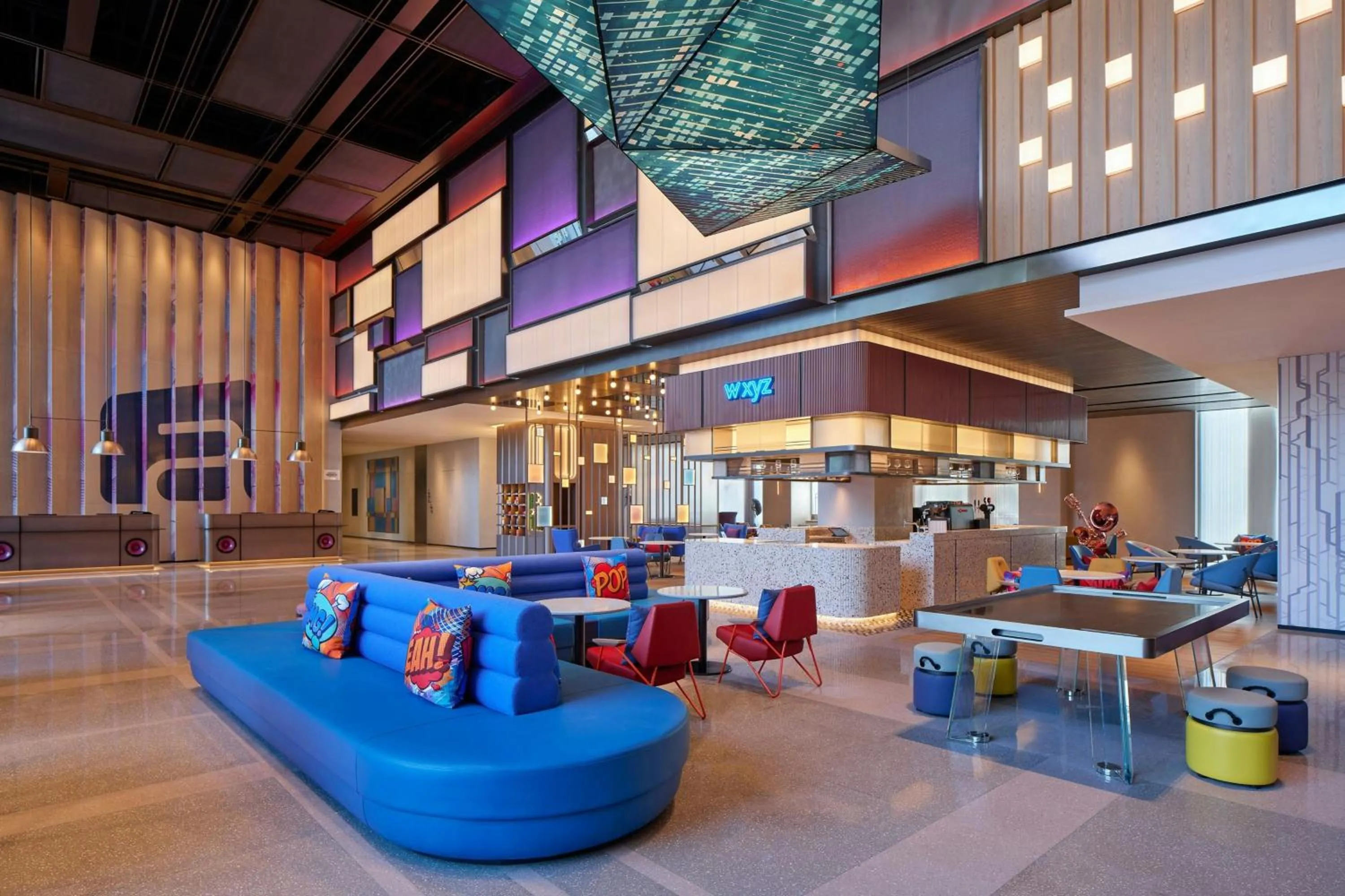 Lobby or reception in Aloft Shanghai Hongqiao
