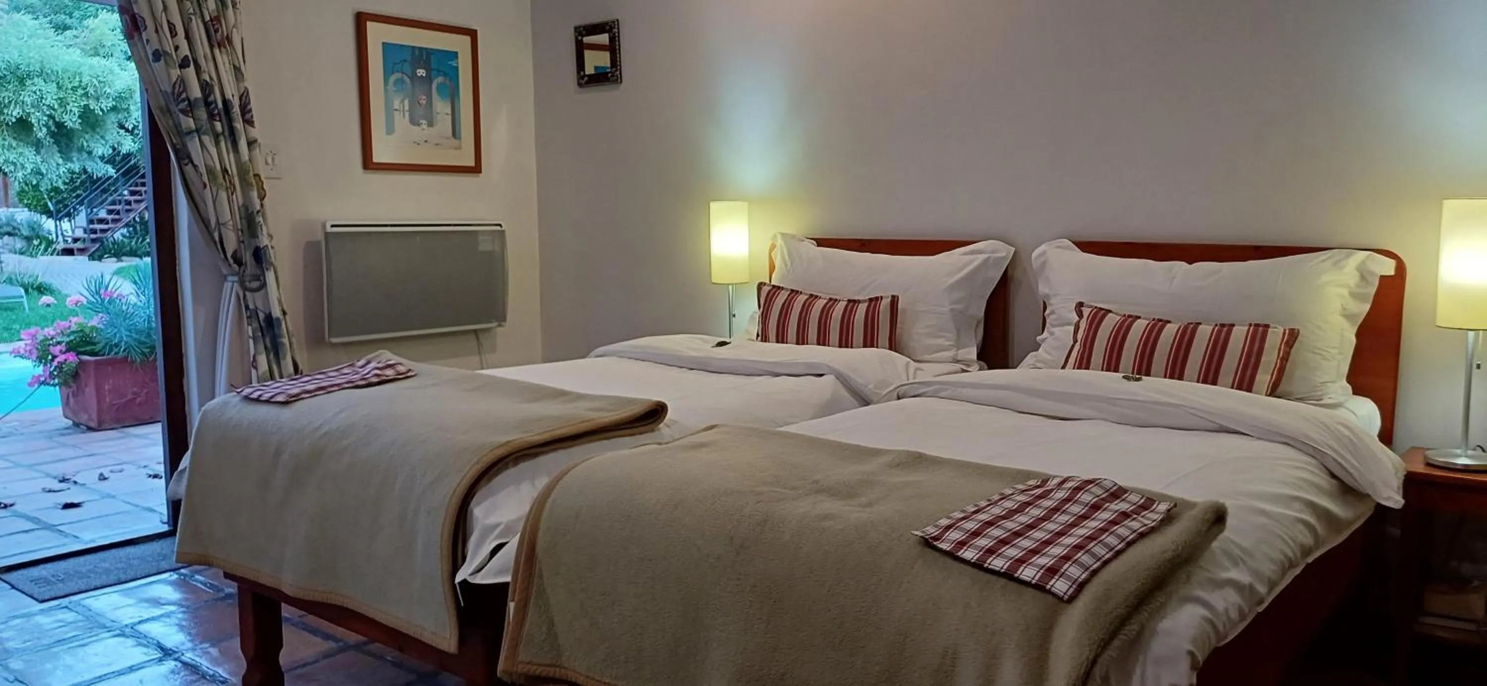 View (from property/room), Bed in GuBas De Hoek meet eat sleep