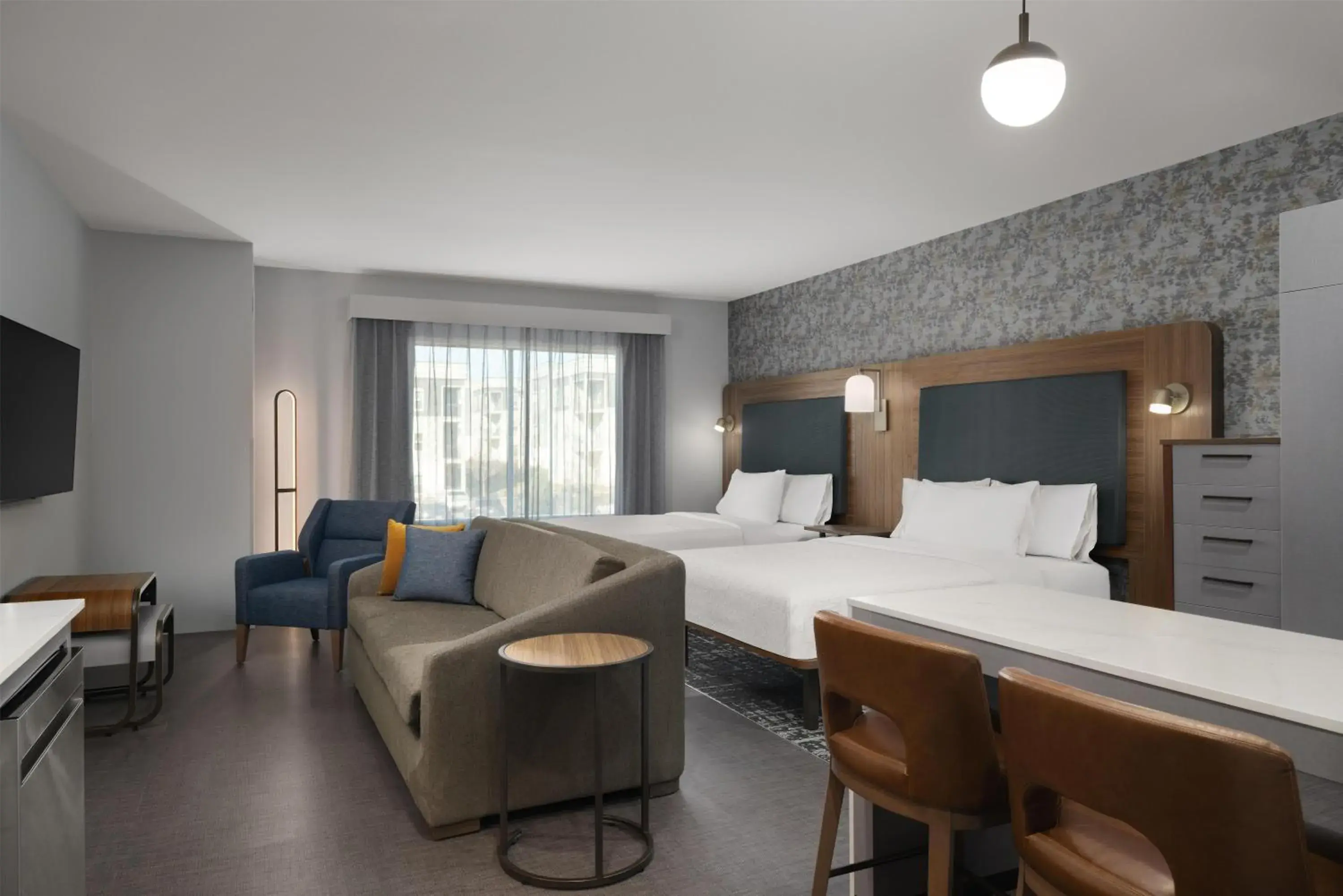 Studio Suite with Two Queen Beds - Hearing Access in Homewood Suites By Hilton Covington, Ga Studio Suite with Two Queen Beds - Hearing Access in Homewood Suites By Hilton Covington, Ga