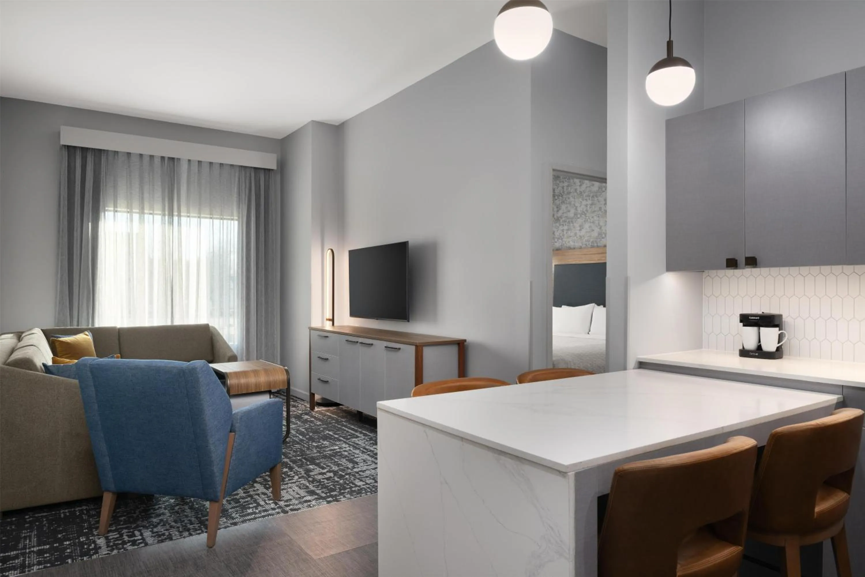 Living room in Homewood Suites By Hilton Covington, Ga