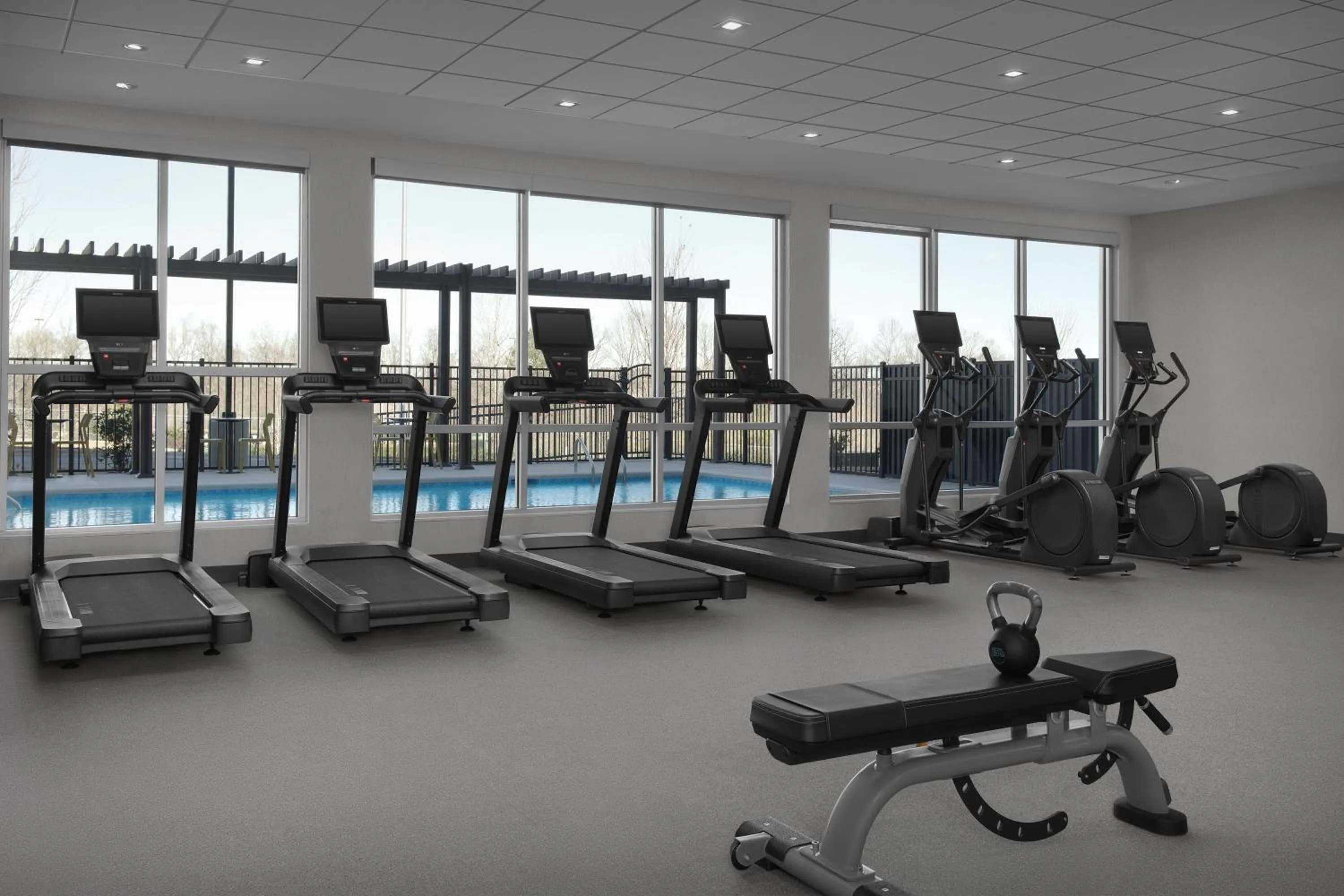 Fitness centre/facilities in Tru By Hilton Concord Charlotte