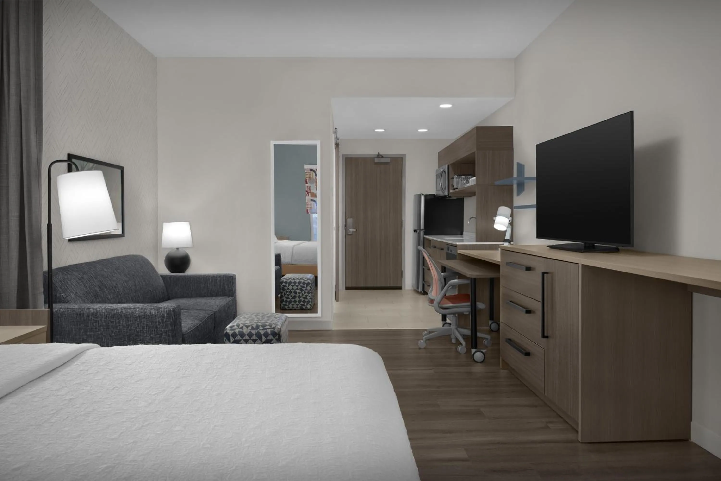 King Suite - Hearing Accessible in Home2 Suites By Hilton Concord Charlotte