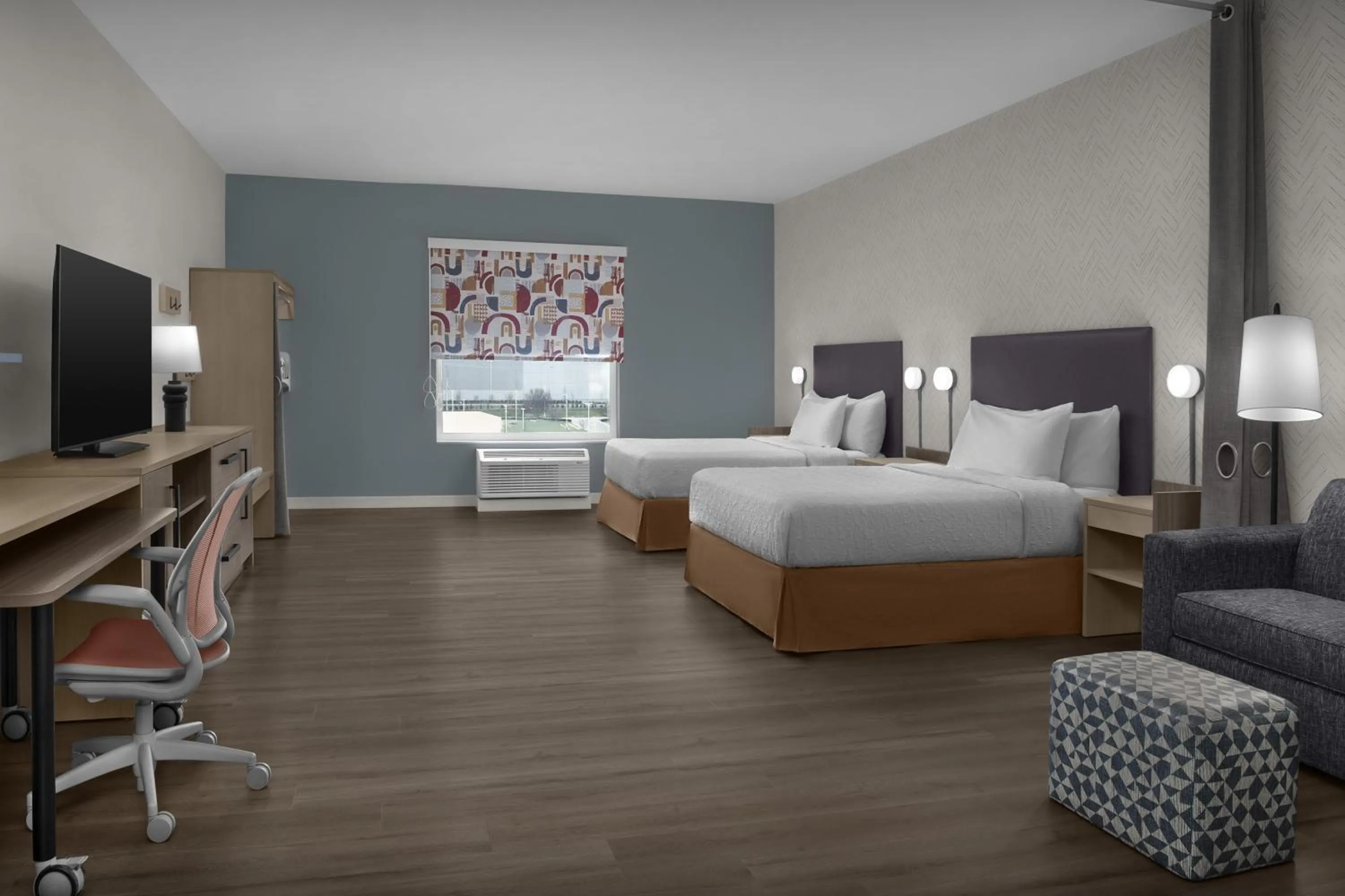 Bed in Home2 Suites By Hilton Concord Charlotte