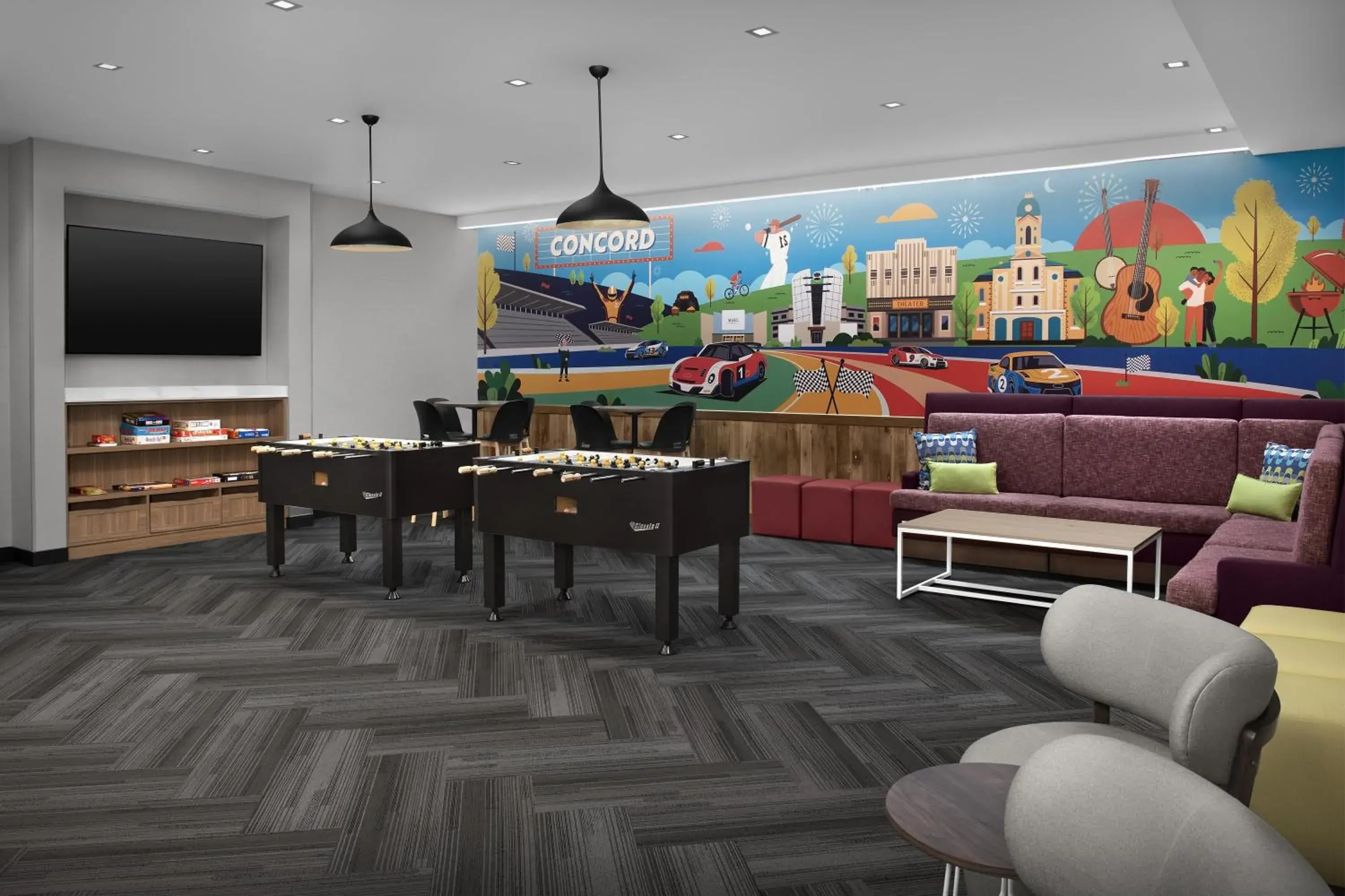 Lobby or reception in Home2 Suites By Hilton Concord Charlotte Lobby or reception in Home2 Suites By Hilton Concord Charlotte