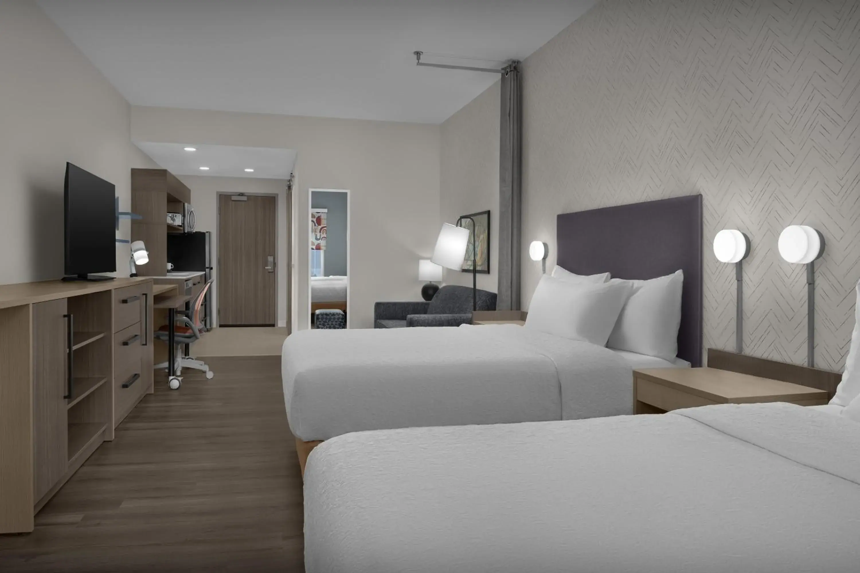 Studio Suite with Two Queen Beds in Home2 Suites By Hilton Concord Charlotte Studio Suite with Two Queen Beds in Home2 Suites By Hilton Concord Charlotte