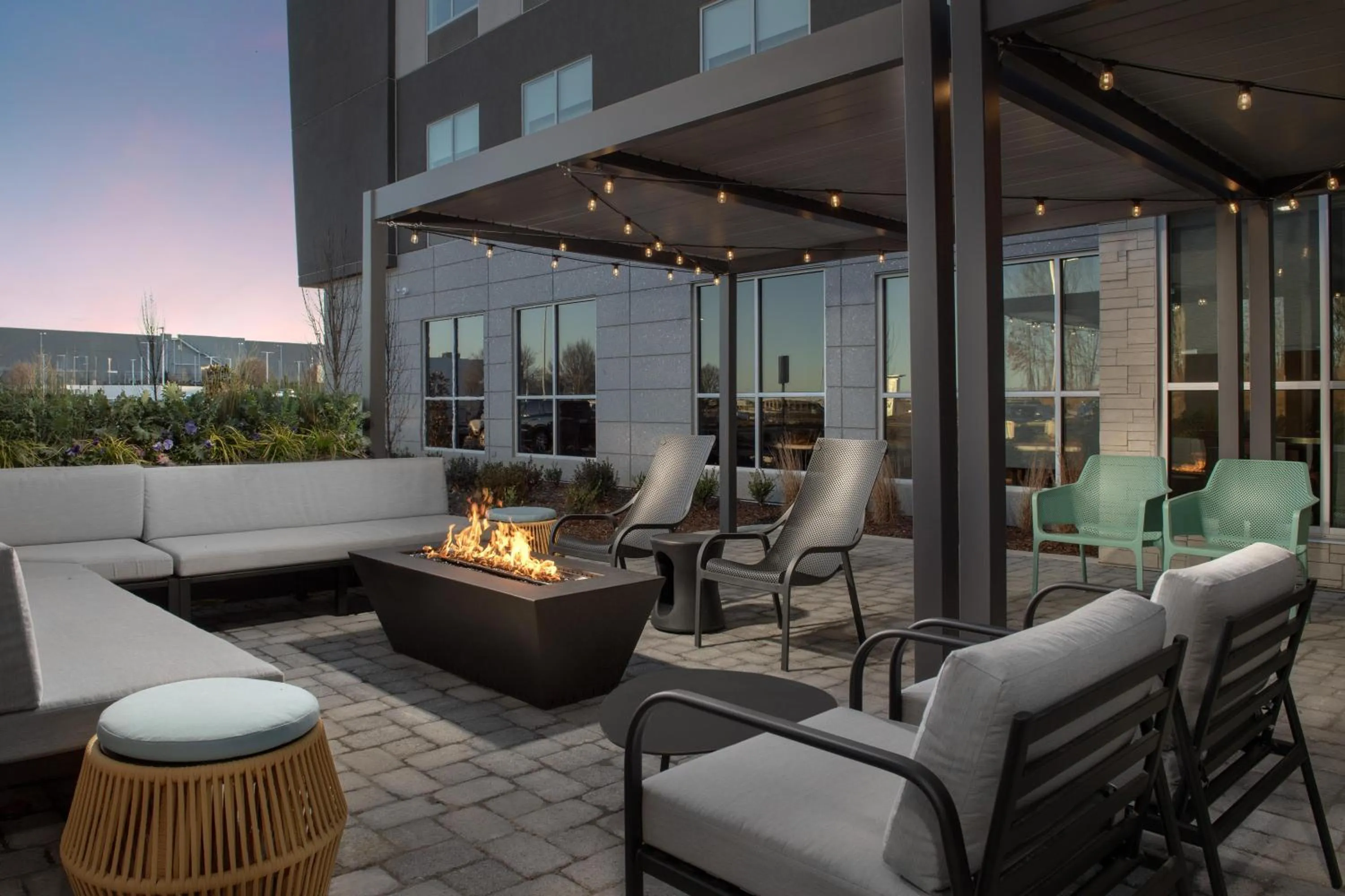 Patio in Home2 Suites By Hilton Concord Charlotte