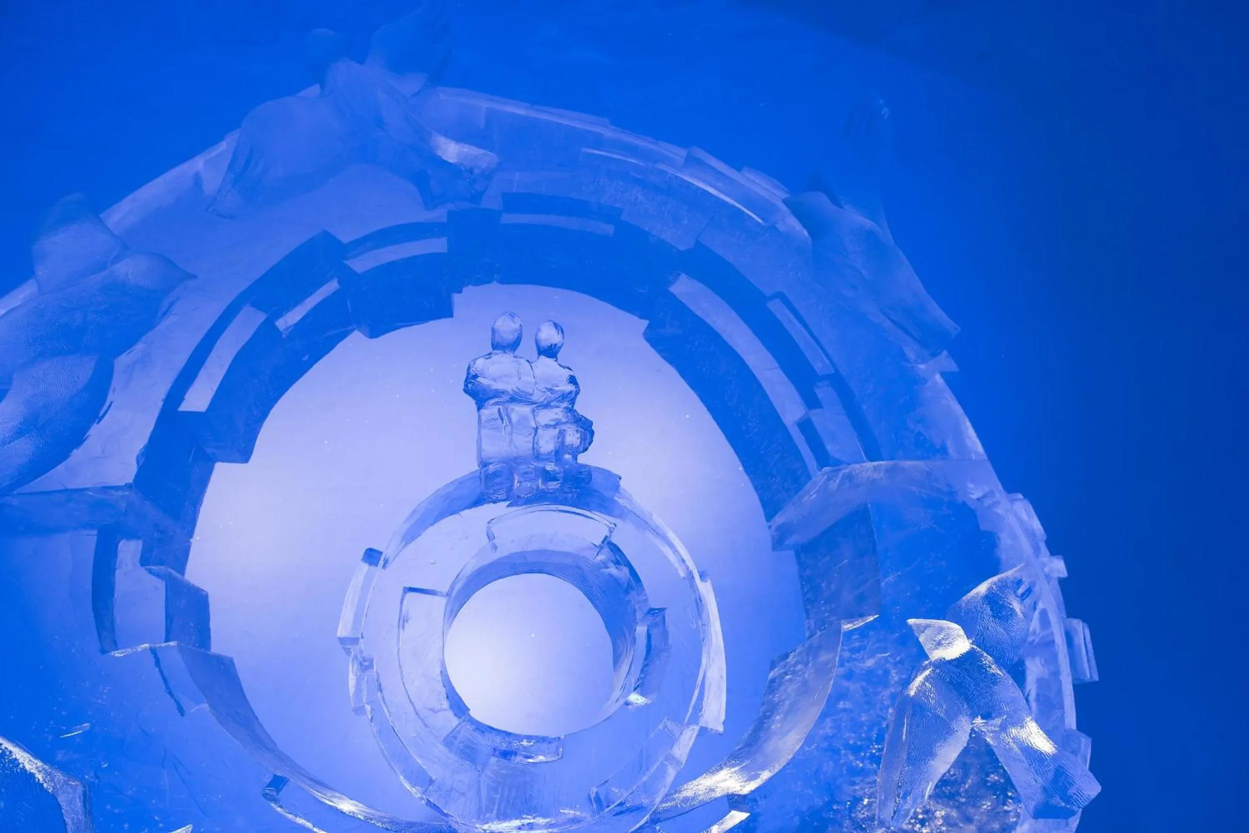 Facade/entrance in Hunderfossen Snow Hotel